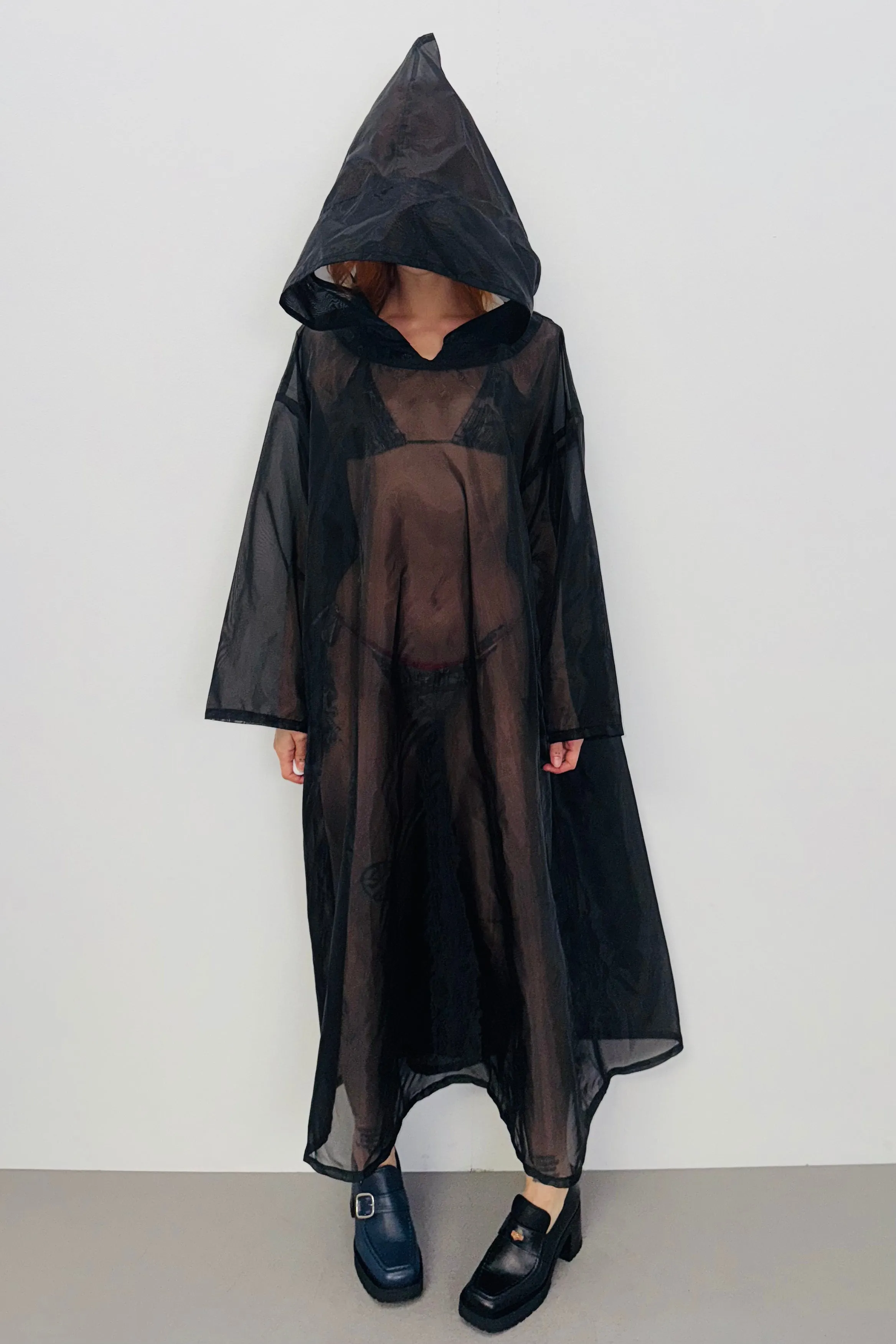 SAMPLE #459 - S Sheer Black Cloak sold by Fashion Brand Company