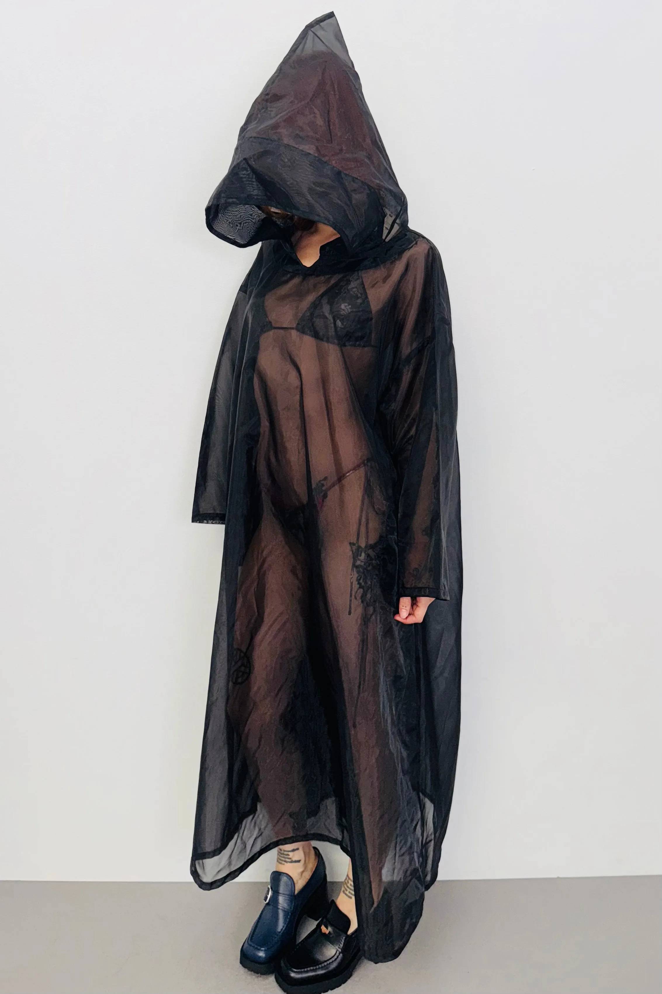 SAMPLE #459 - S Sheer Black Cloak sold by Fashion Brand Company product image thumbnail 2