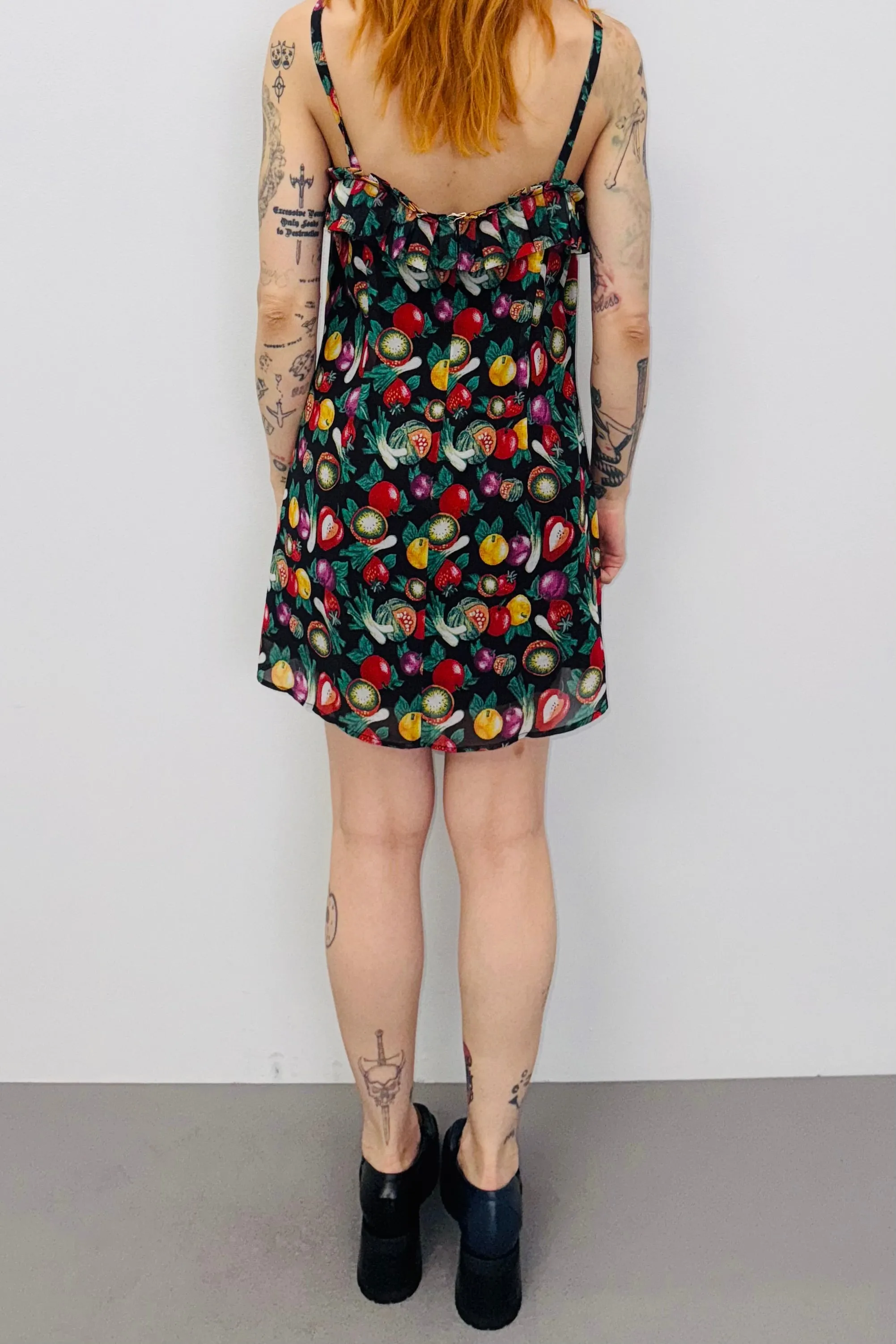 SAMPLE #476 - S Vegetable Medley Chiffon Mini Dress sold by Fashion Brand Company product image thumbnail 3