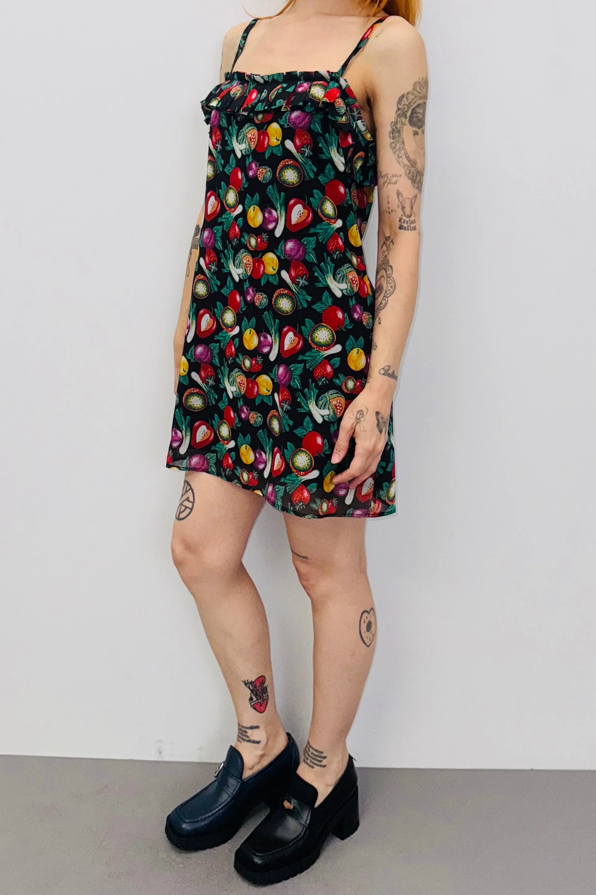 SAMPLE #476 - S Vegetable Medley Chiffon Mini Dress sold by Fashion Brand Company product image thumbnail 2