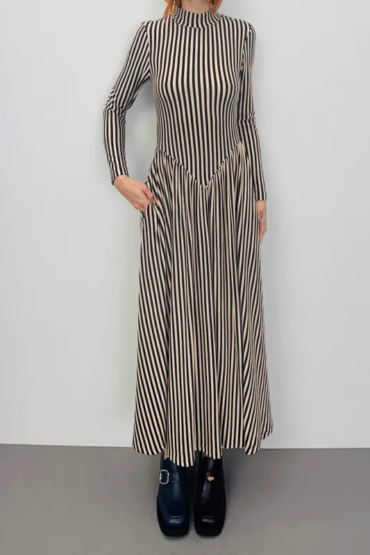 SAMPLE #397 - S Striped Travel Dress made by Fashion Brand Company