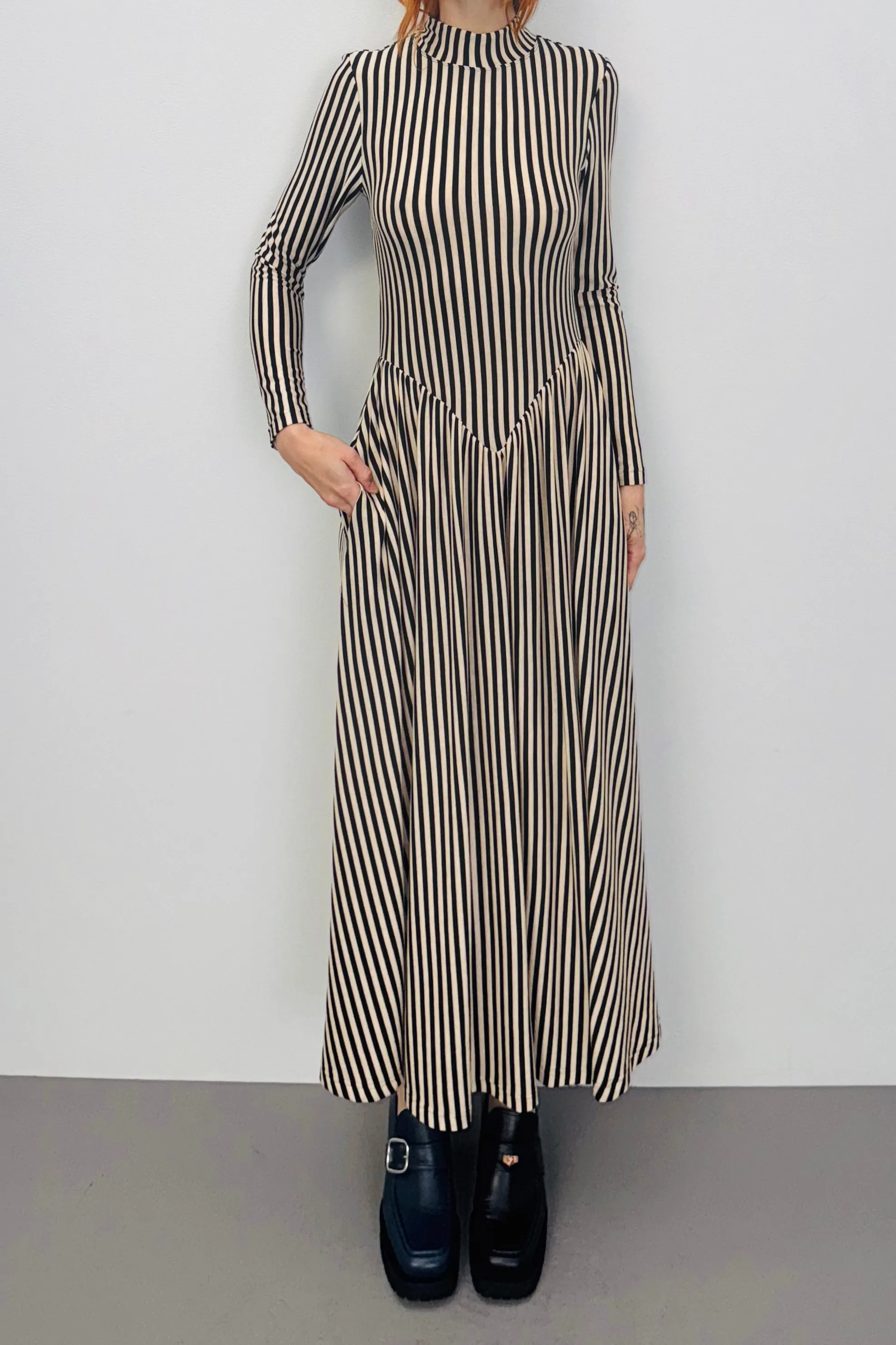 SAMPLE #397 - S Striped Travel Dress sold by Fashion Brand Company