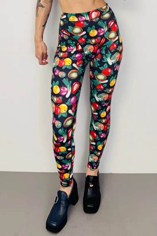 SAMPLE #385 - S Vegetable Medley Thong Leggings made by Fashion Brand Company