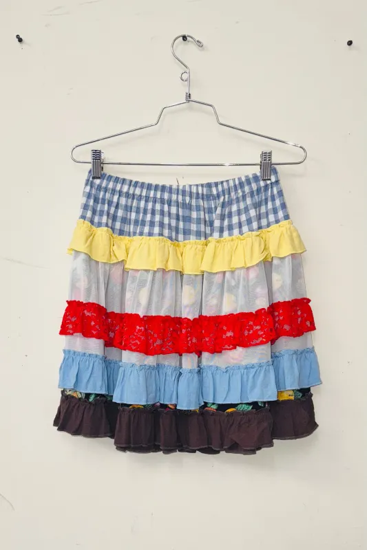 SAMPLE #411 - S Scrap Ruffle Skirt sold by Fashion Brand Company
