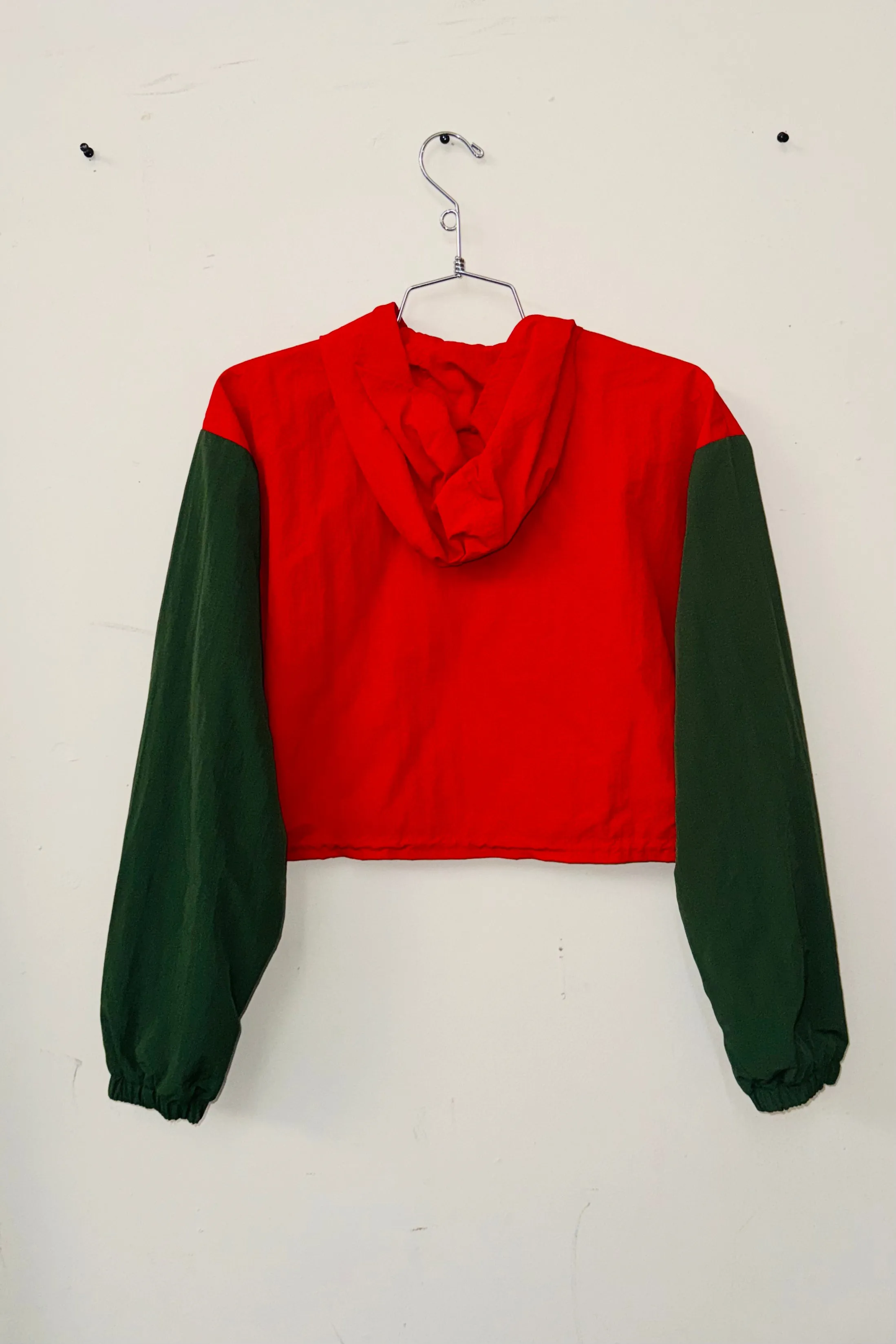 SAMPLE #420 - XS Red/Green Windbreaker Jacket sold by Fashion Brand Company product image thumbnail 2