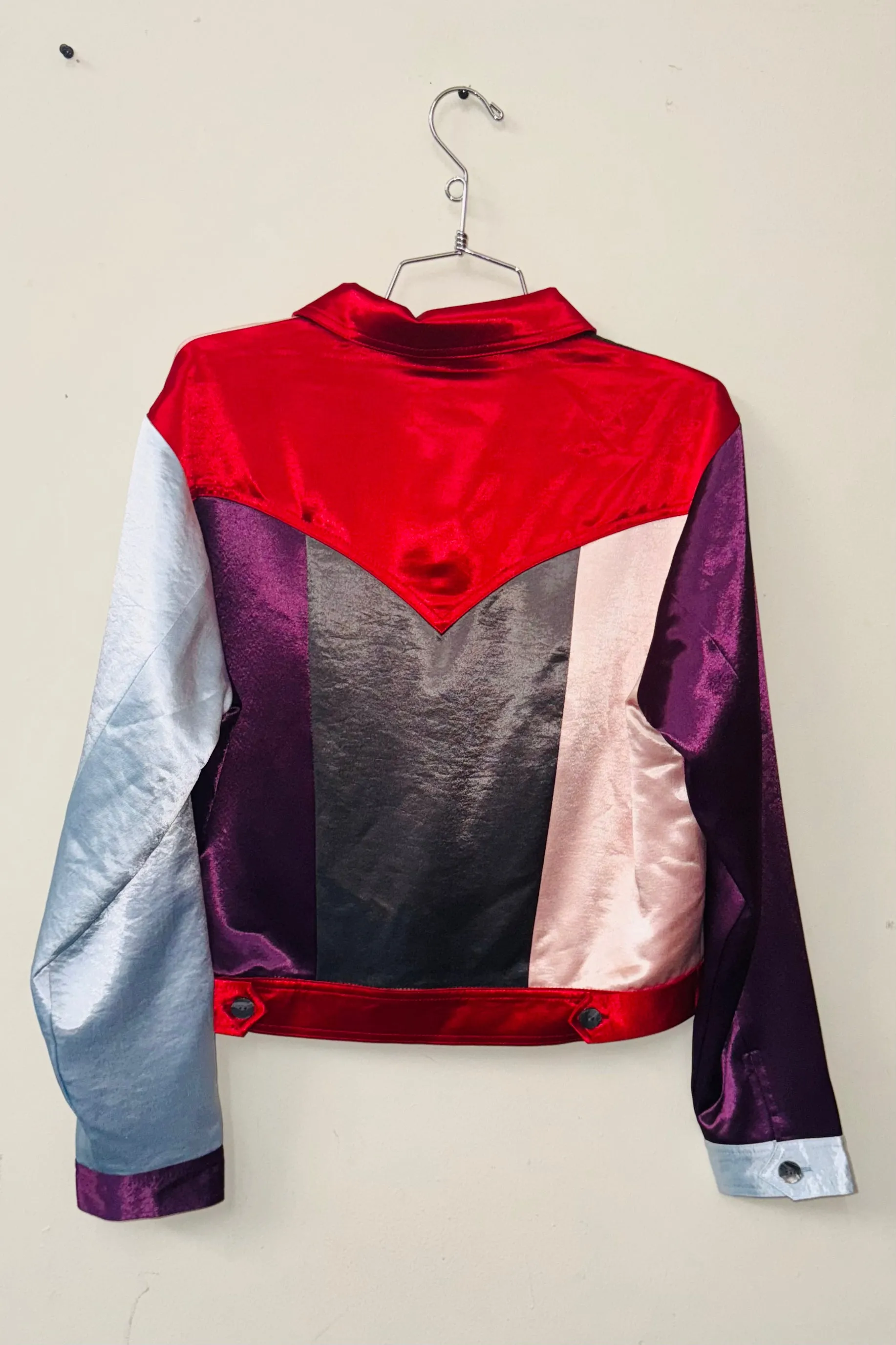 SAMPLE #378 - S Gem Tones Satin Jacket sold by Fashion Brand Company product image thumbnail 3
