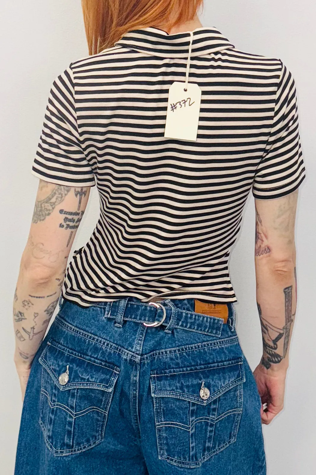 SAMPLE #372 - S/M Striped Collar Shirt sold by Fashion Brand Company product image thumbnail 2