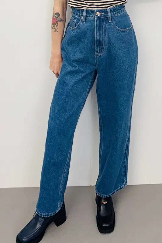 SAMPLE #371 - M  Back Buckle Jeans sold by Fashion Brand Company