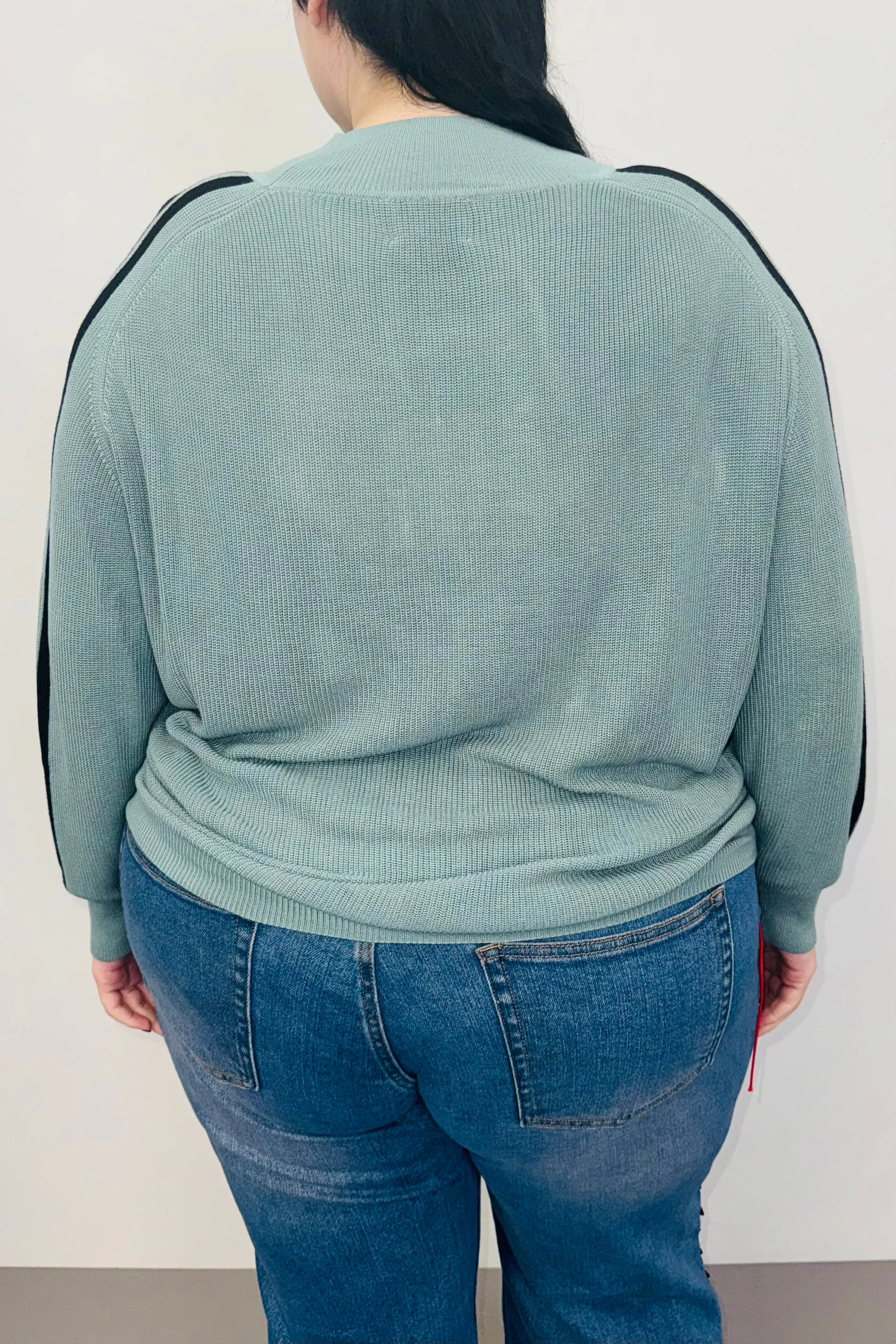 SAMPLE #369 - 2X Mint Hole Sweater sold by Fashion Brand Company product image thumbnail 3