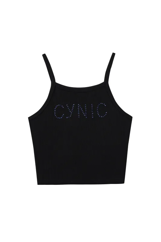 5 left - CYNIC Tencel Rib Camp Tank Black made by Fashion Brand Company