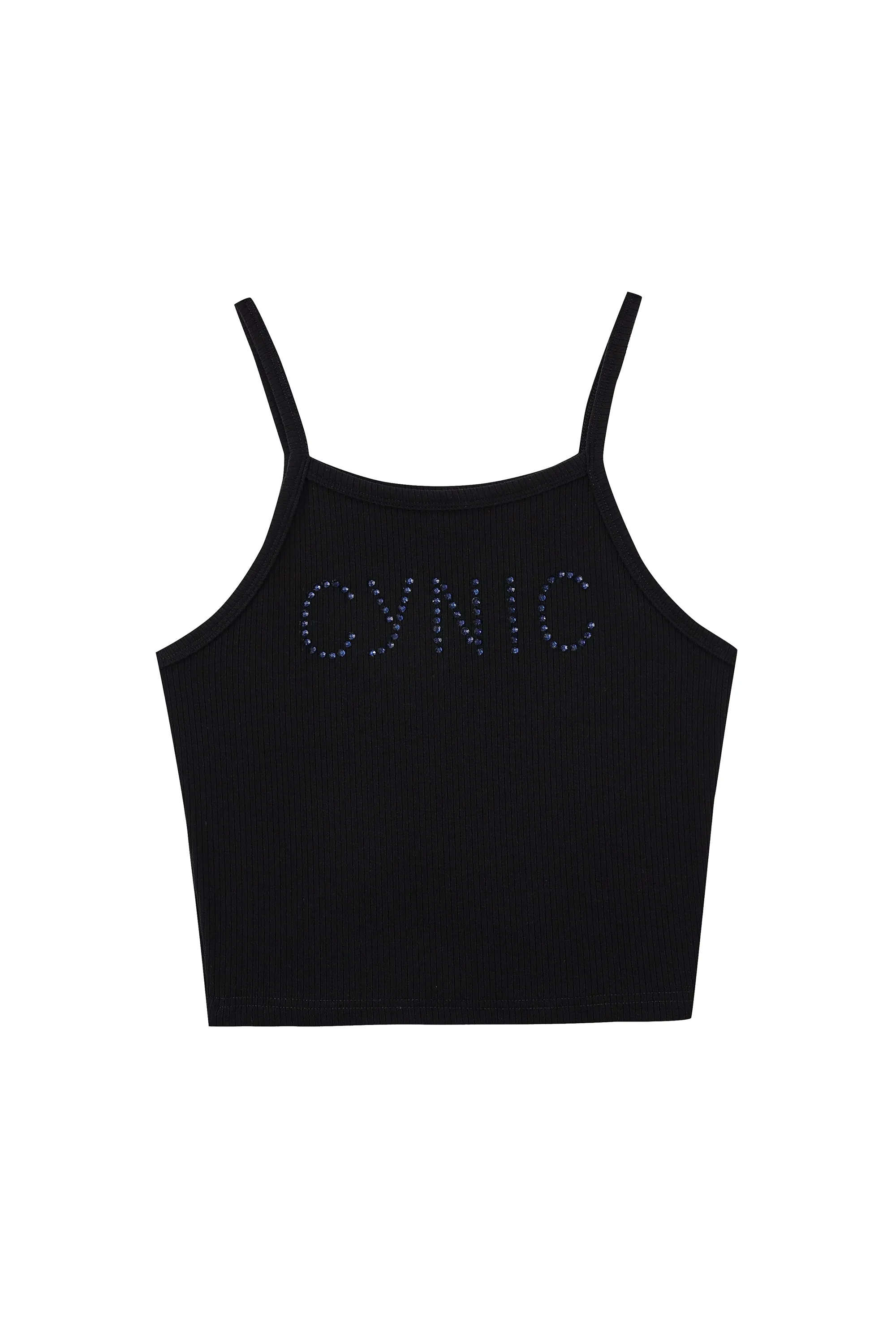 4 left - CYNIC Tencel Rib Camp Tank Black sold by Fashion Brand Company