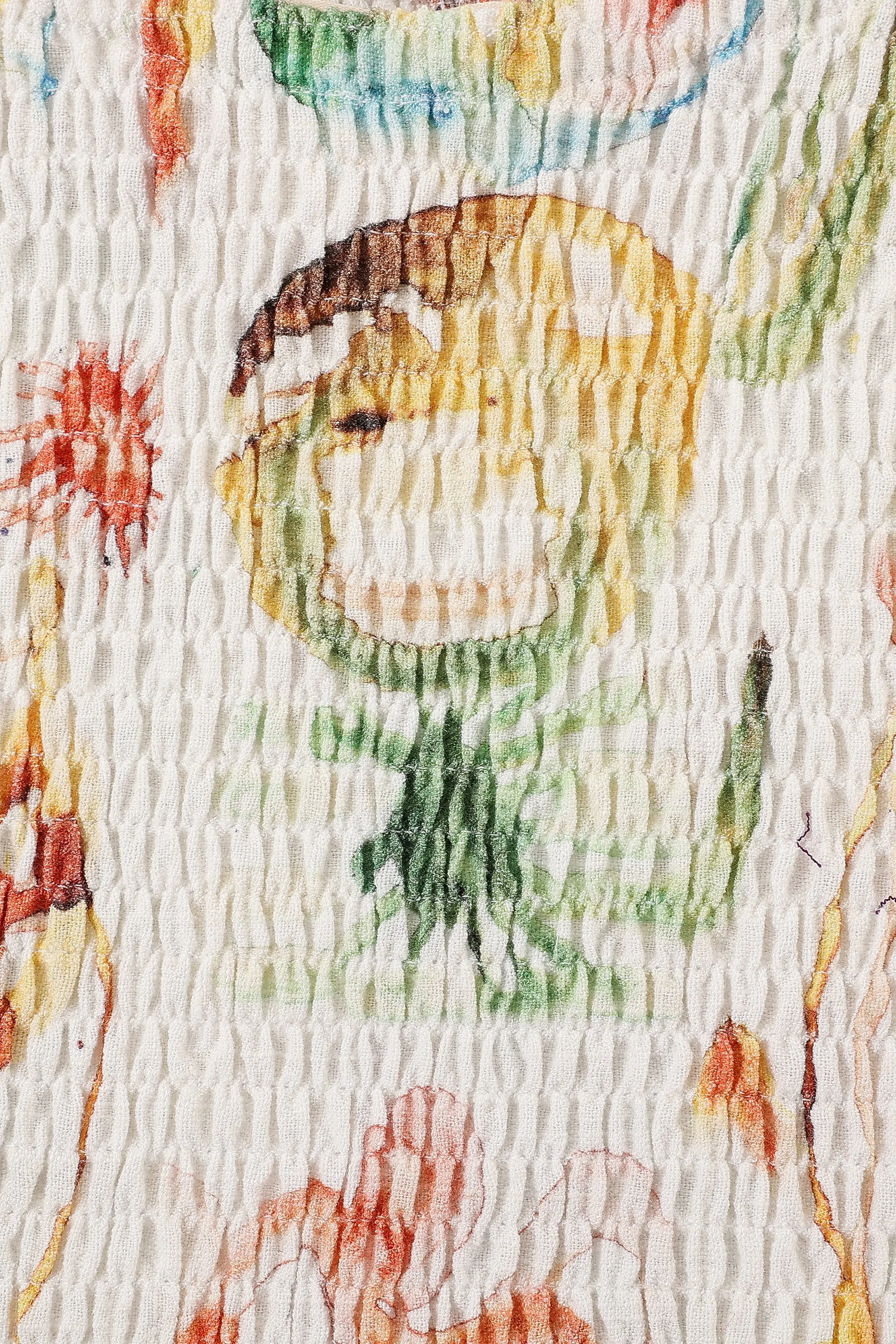 1 left - Smocked Blouse Soft Linen Nightmare Stains sold by Fashion Brand Company product image thumbnail 5