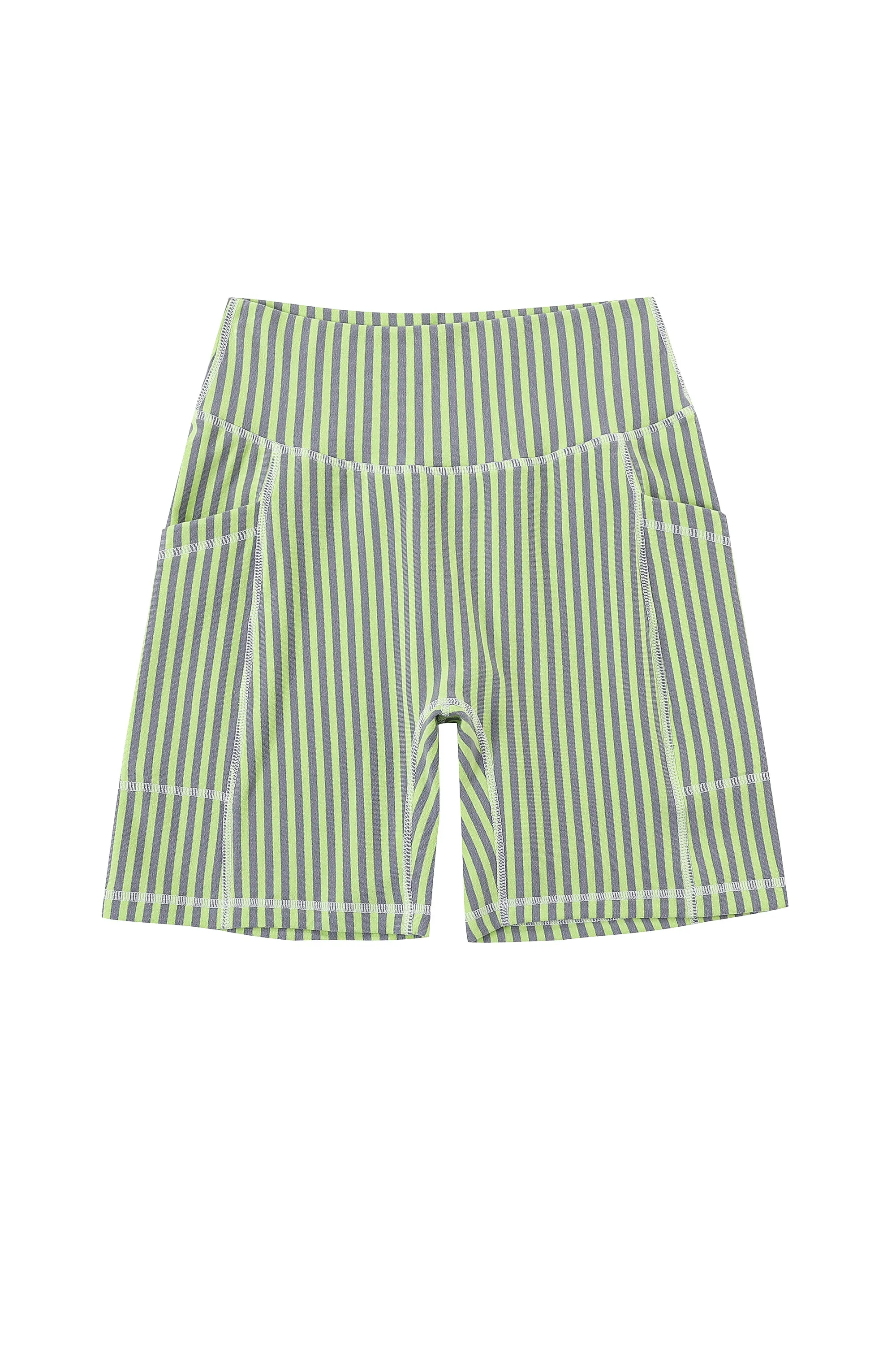 1 left - Surf Stripe Shorts Green/Gray sold by Fashion Brand Company product image thumbnail 2