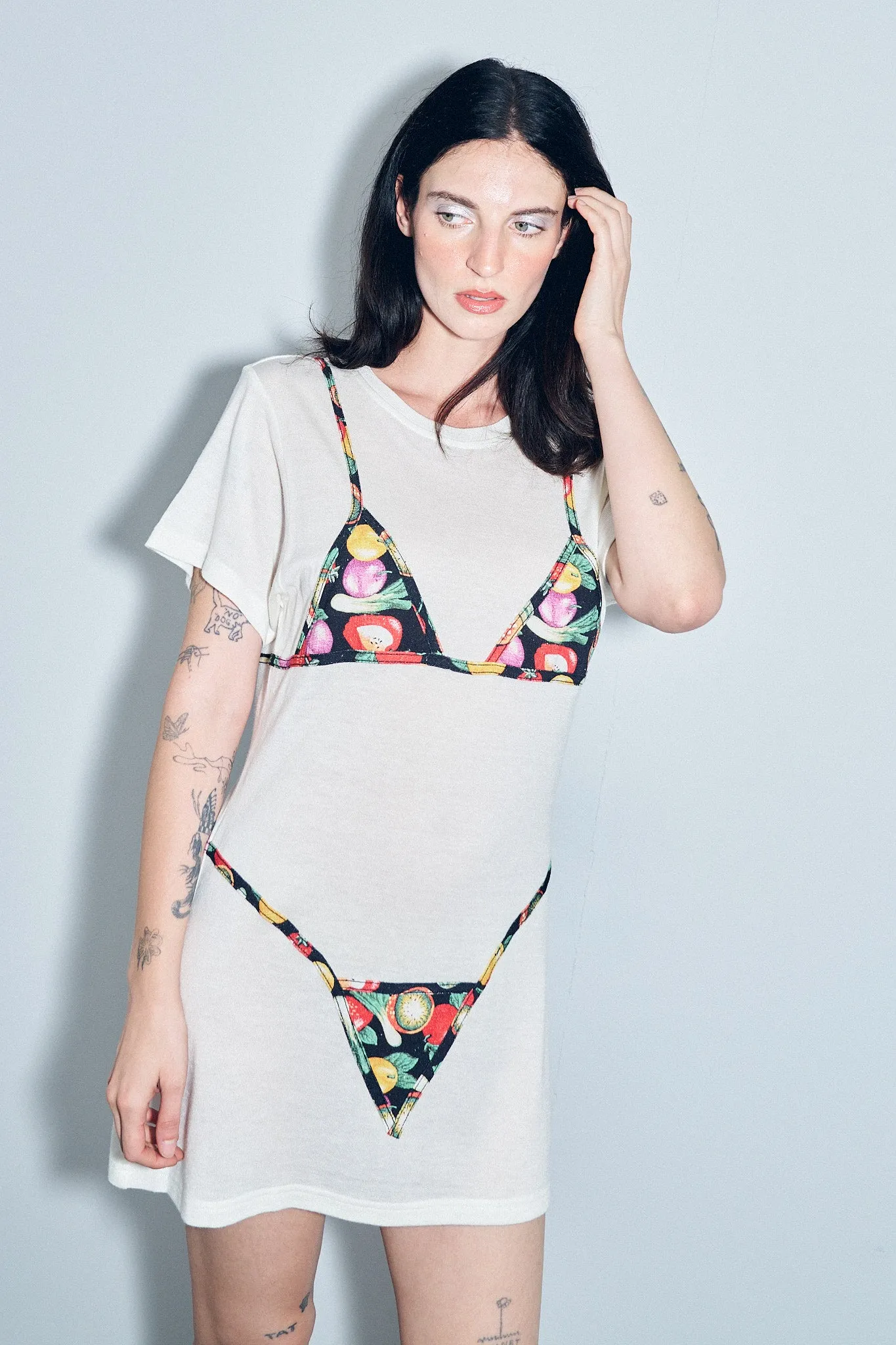 Bikini Bod T-Shirt Dress Vegetable Medley sold by Fashion Brand Company