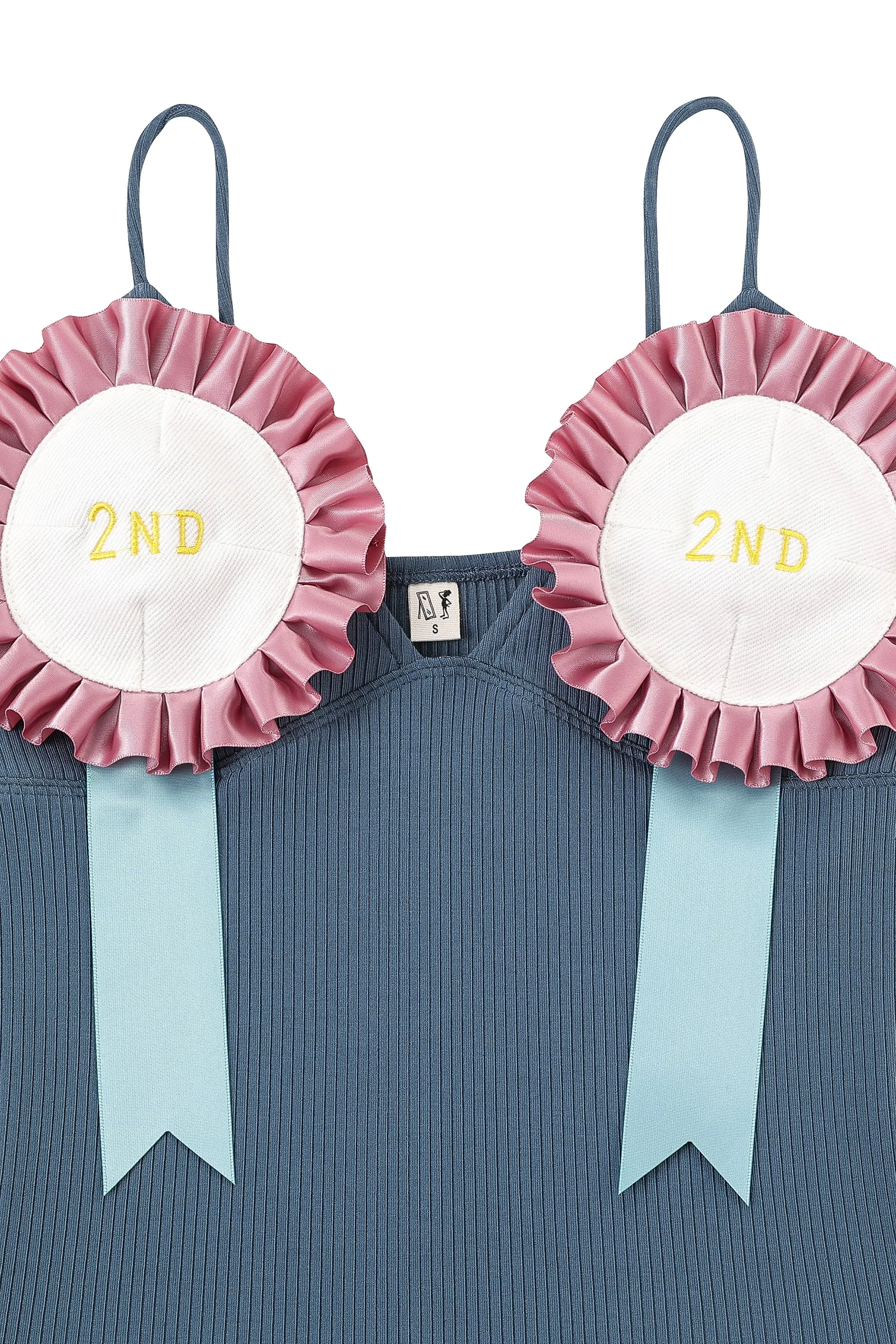 2 left - 2nd Place The Date Cami Tencel Rib Blue sold by Fashion Brand Company product image thumbnail 3