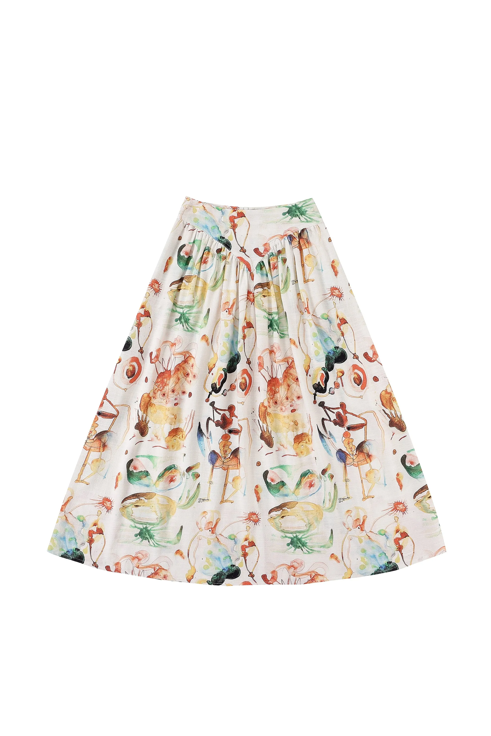3 left - Park Skirt Soft Linen Nightmare Stains sold by Fashion Brand Company product image thumbnail 3