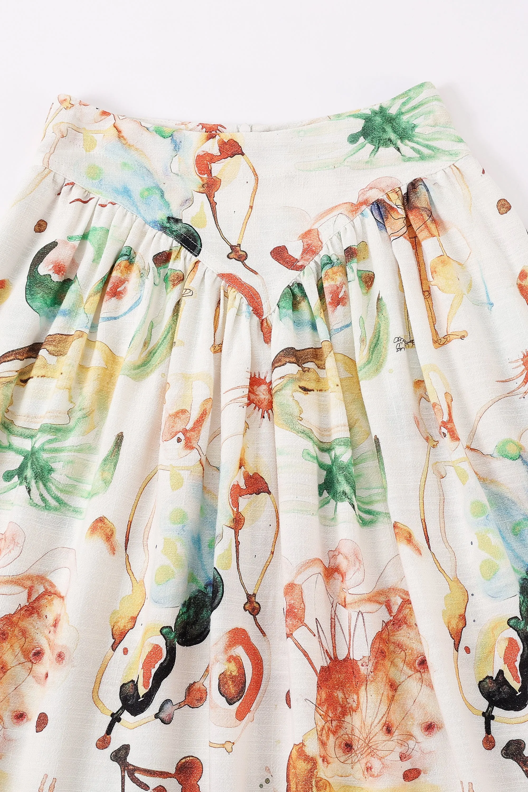 3 left - Park Skirt Soft Linen Nightmare Stains sold by Fashion Brand Company product image thumbnail 4