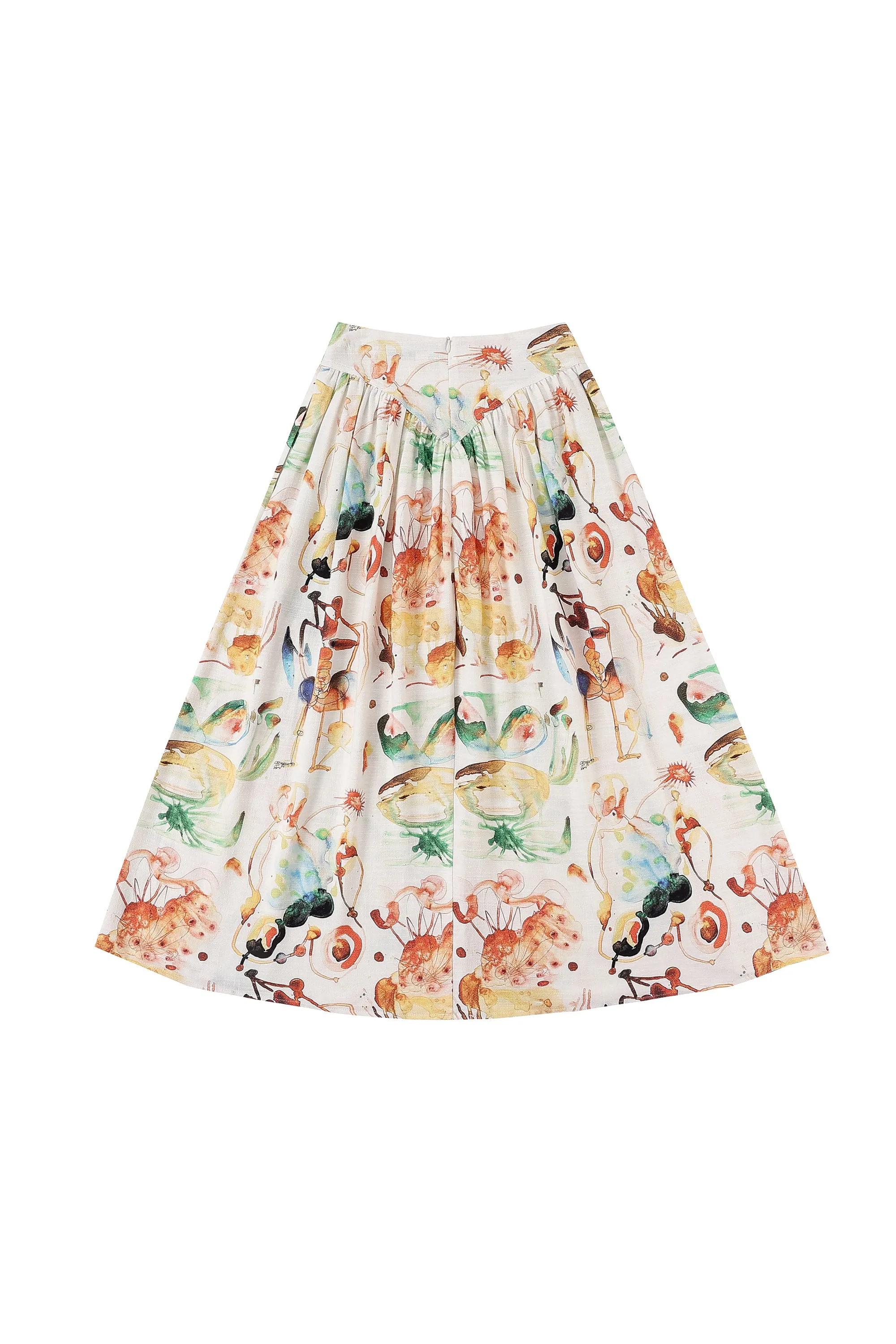 3 left - Park Skirt Soft Linen Nightmare Stains sold by Fashion Brand Company product image thumbnail 5