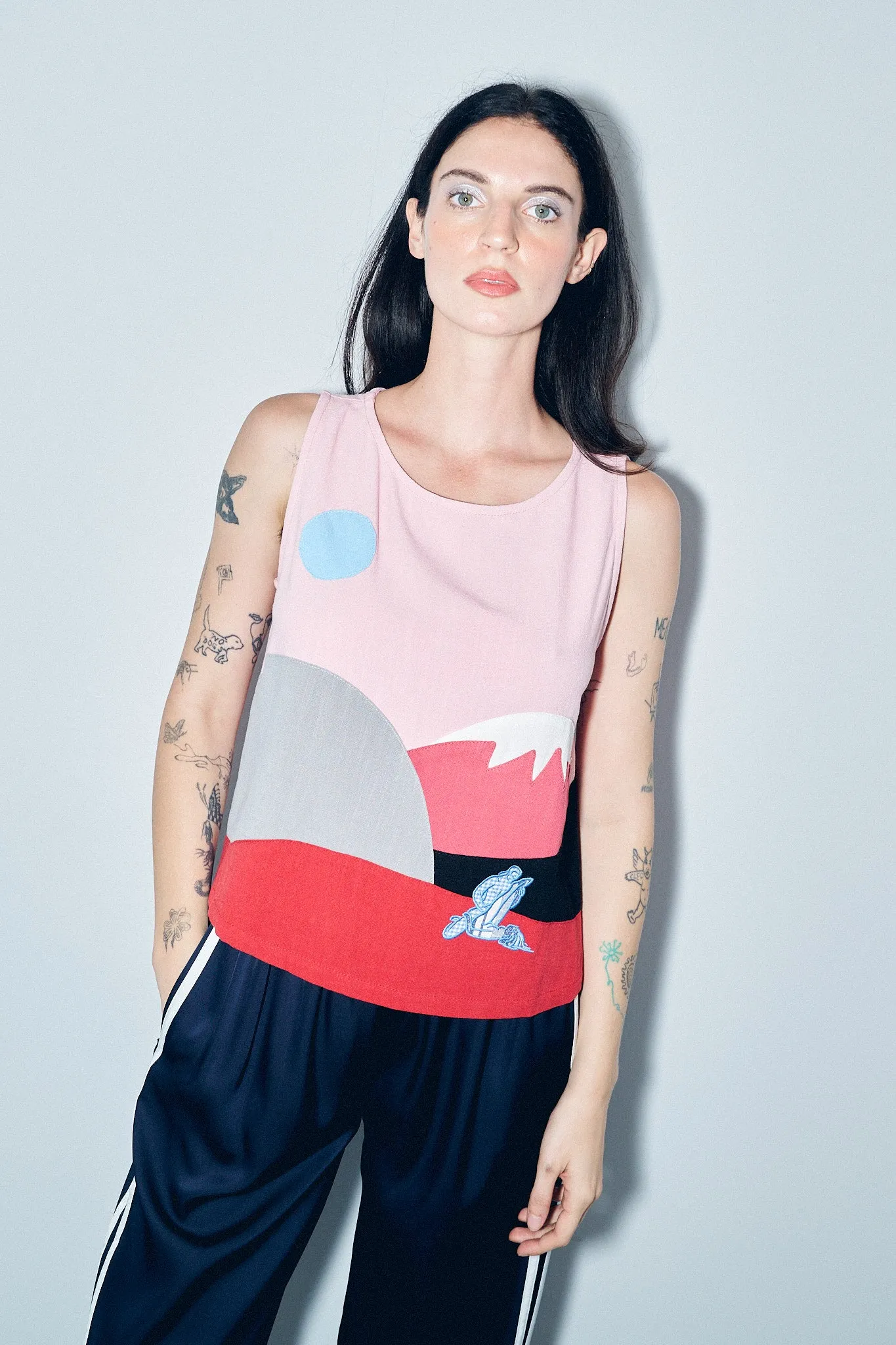 3 left - I Want to Lay With You On A Mountain Linen Shift Tank sold by Fashion Brand Company product image thumbnail 3