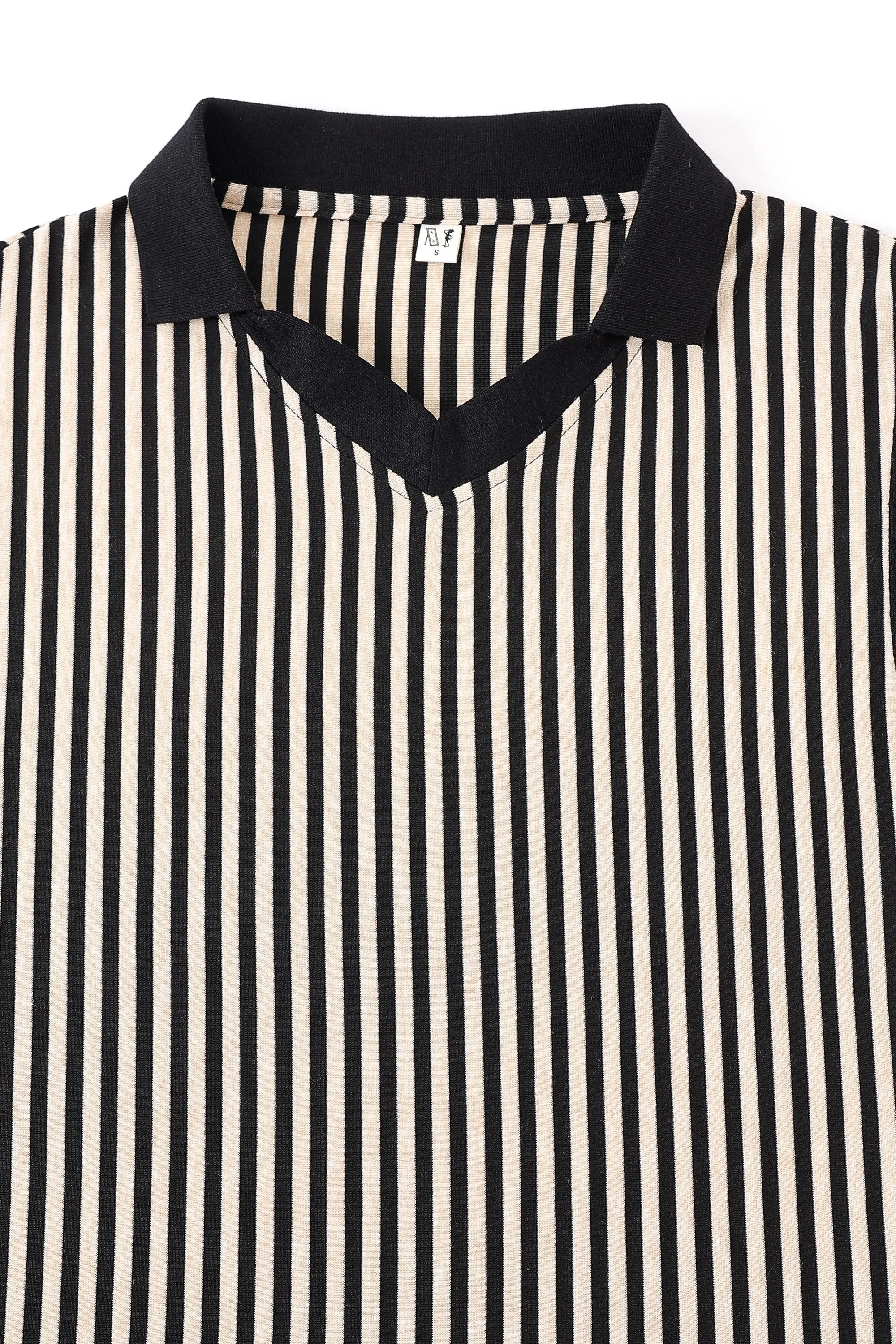 Unisex Sport Polo Cream Stripe sold by Fashion Brand Company product image thumbnail 4