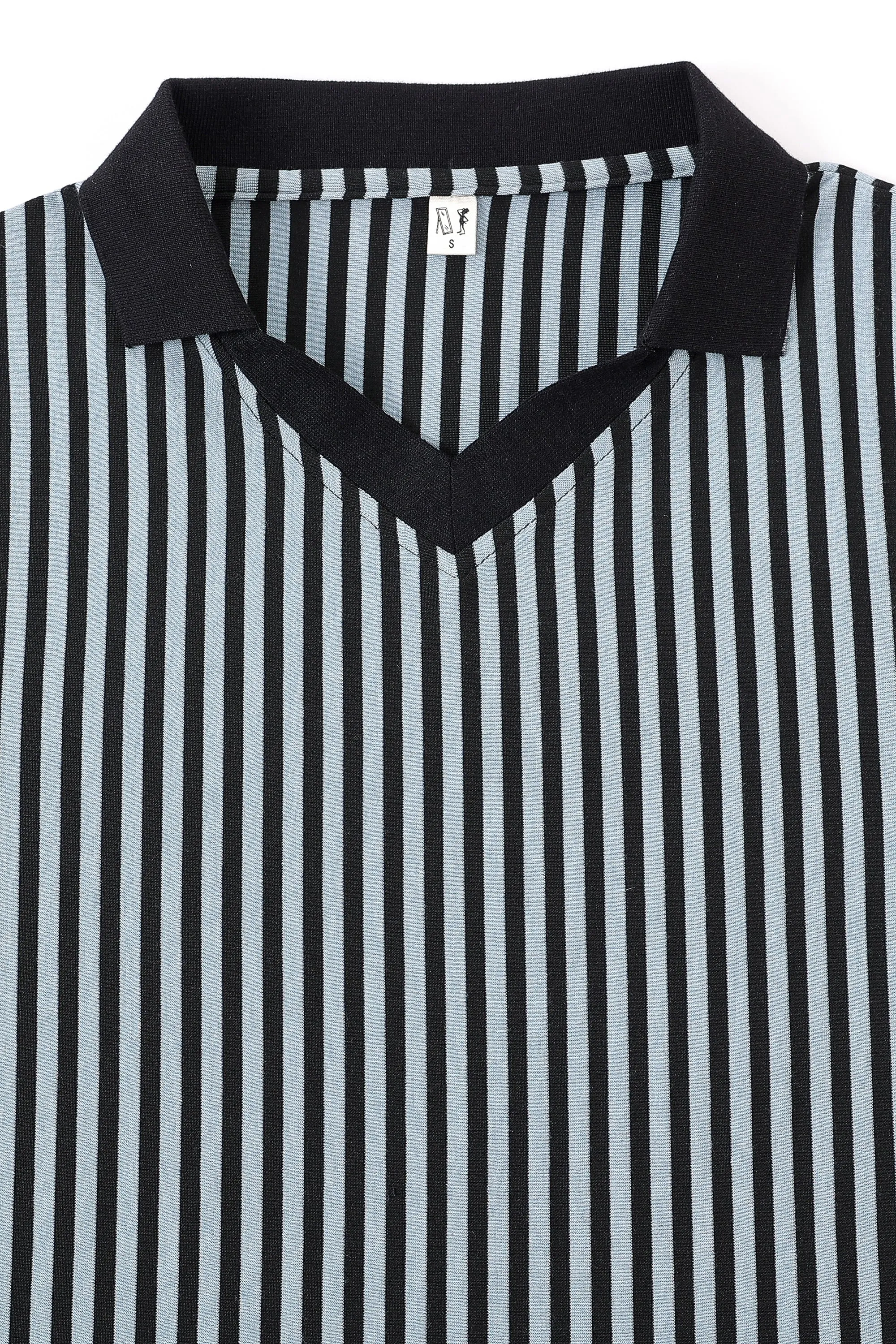 Unisex Sport Polo Blue Stripe sold by Fashion Brand Company product image thumbnail 3