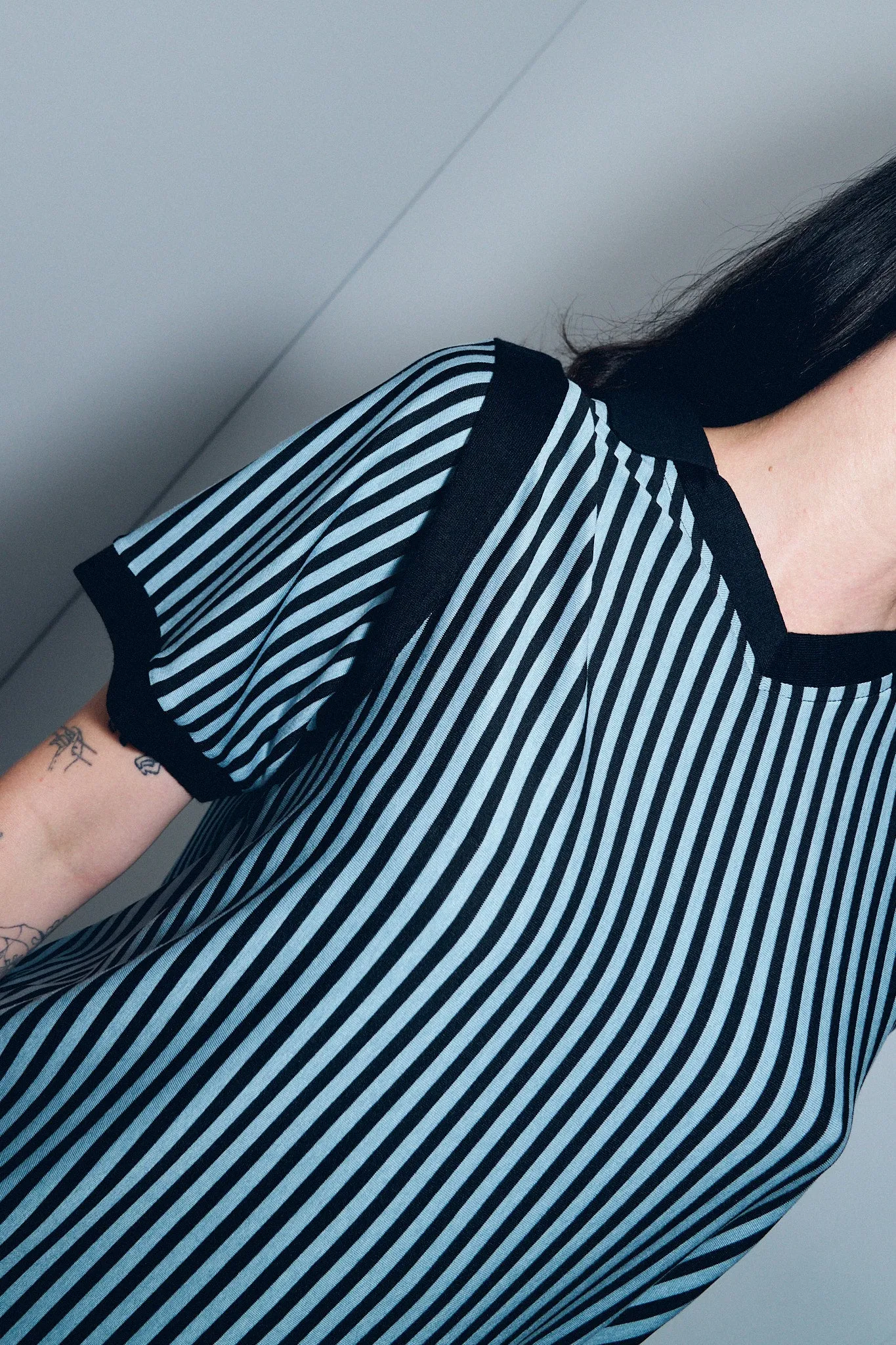 Unisex Sport Polo Blue Stripe sold by Fashion Brand Company product image thumbnail 5