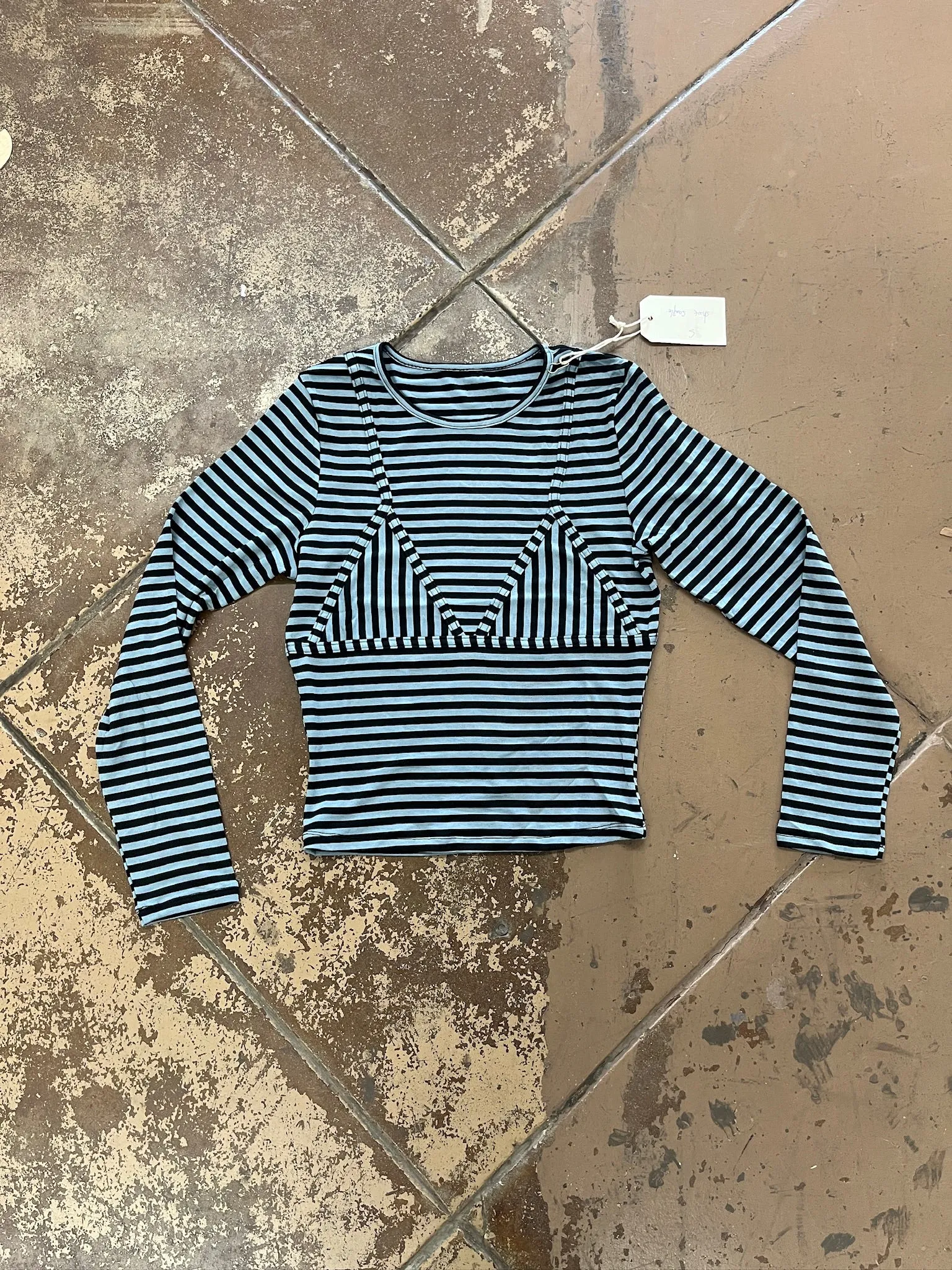 Long Sleeve Bikini Bod Blue Stripe sold by Fashion Brand Company product image thumbnail 4