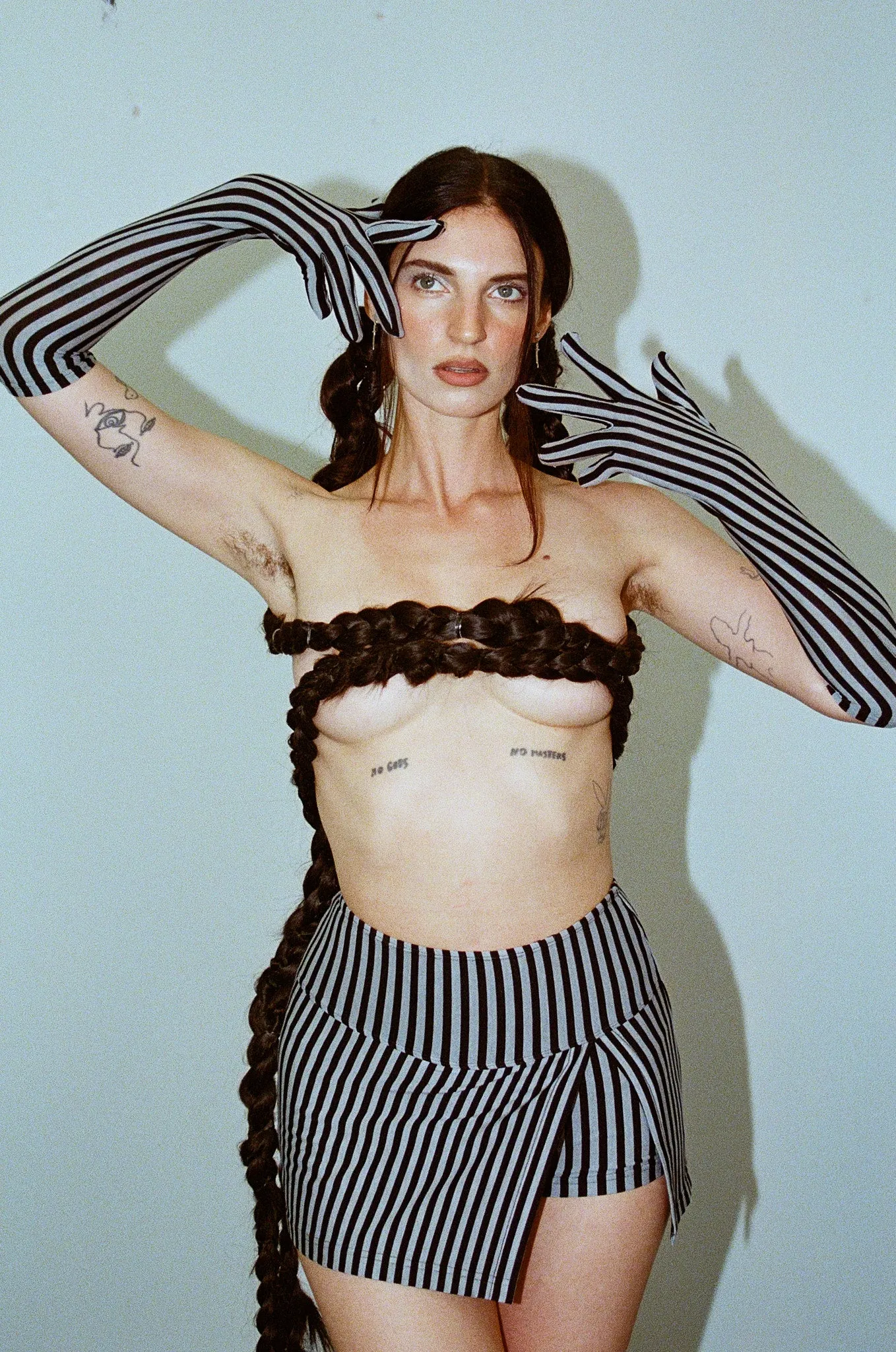 Mini Skort Blue Stripe sold by Fashion Brand Company