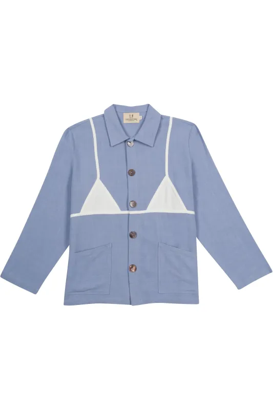 Unisex Bikini Bod Thick Linen Chore Jacket sold by Fashion Brand Company