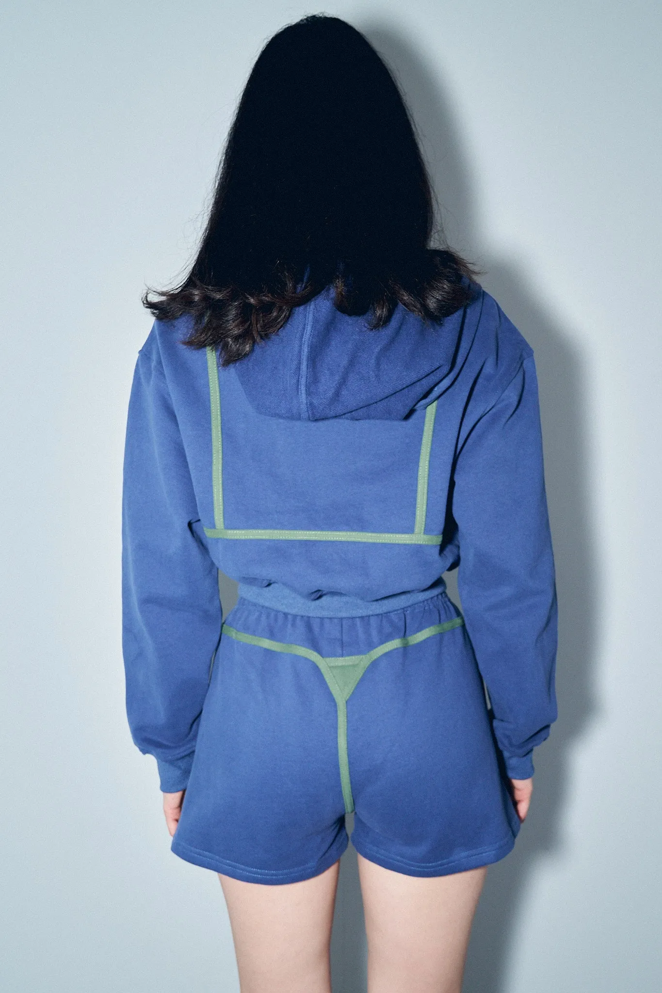 Bikini Bod Zip-up Sweatshirt Blue/Green sold by Fashion Brand Company product image thumbnail 4