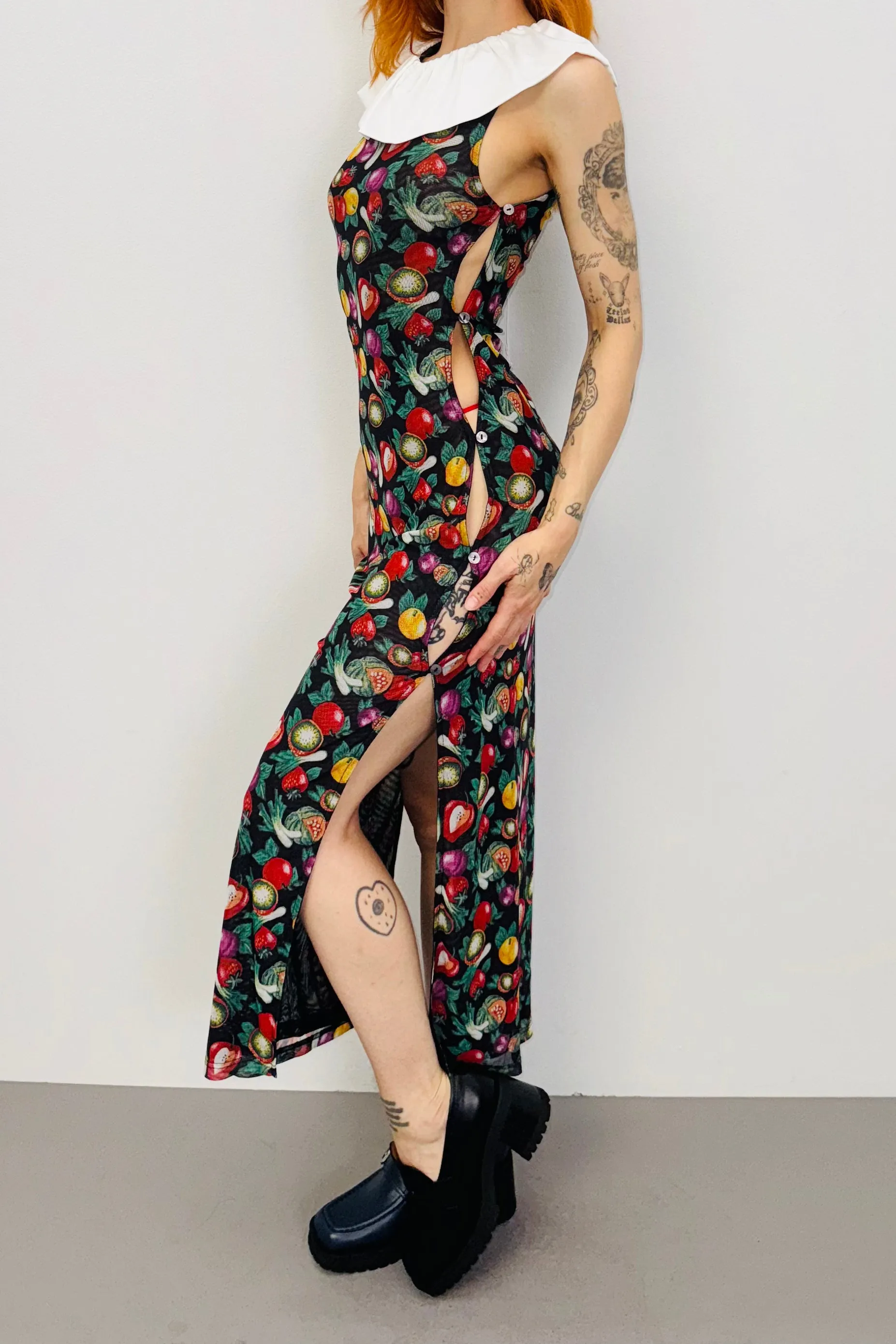 SAMPLE #451 - S Vegetable Melody Mesh Clown Maxi sold by Fashion Brand Company