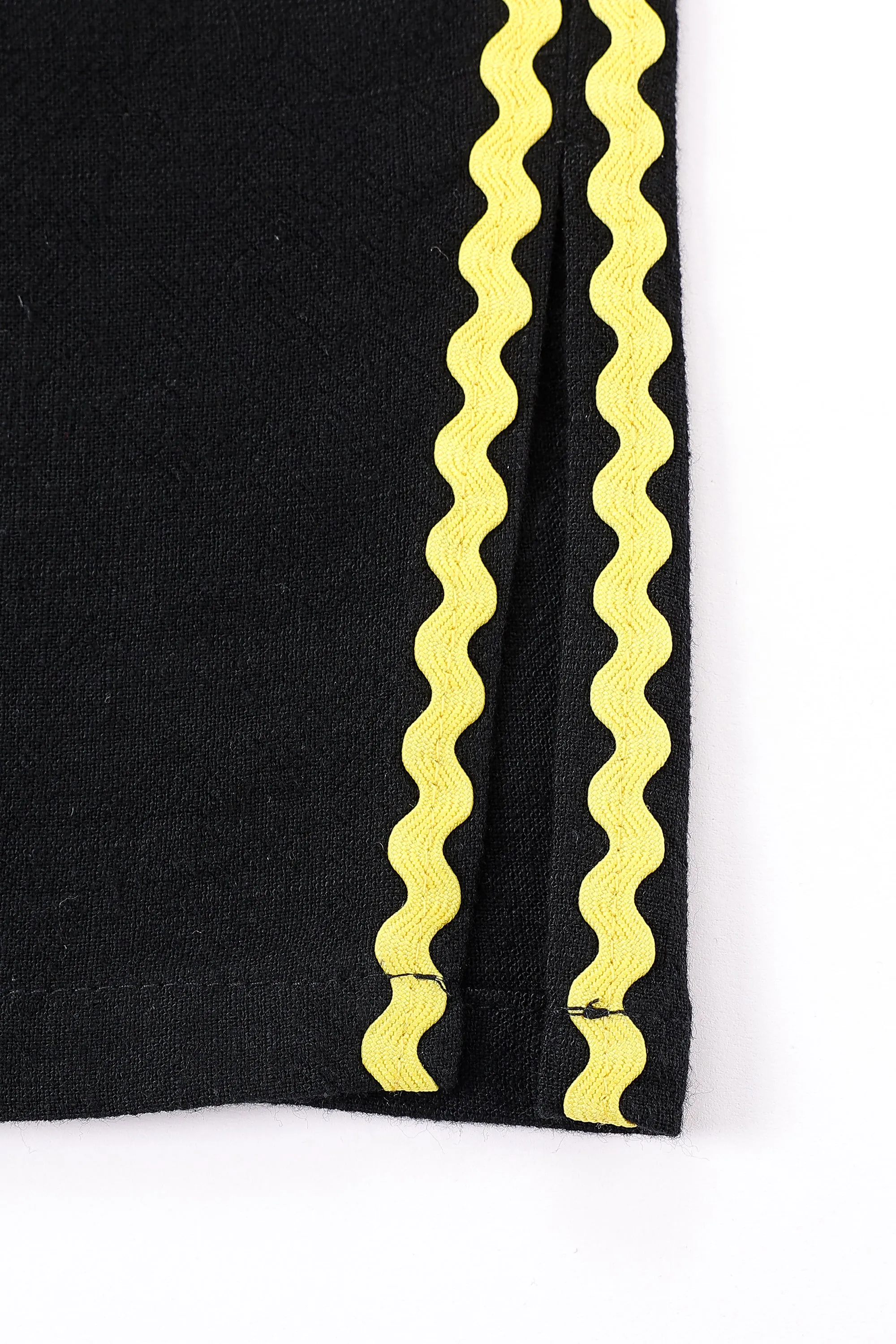 3 left - Lazy Pants Soft Linen Ric Rac Sporty Black/Yellow sold by Fashion Brand Company product image thumbnail 5