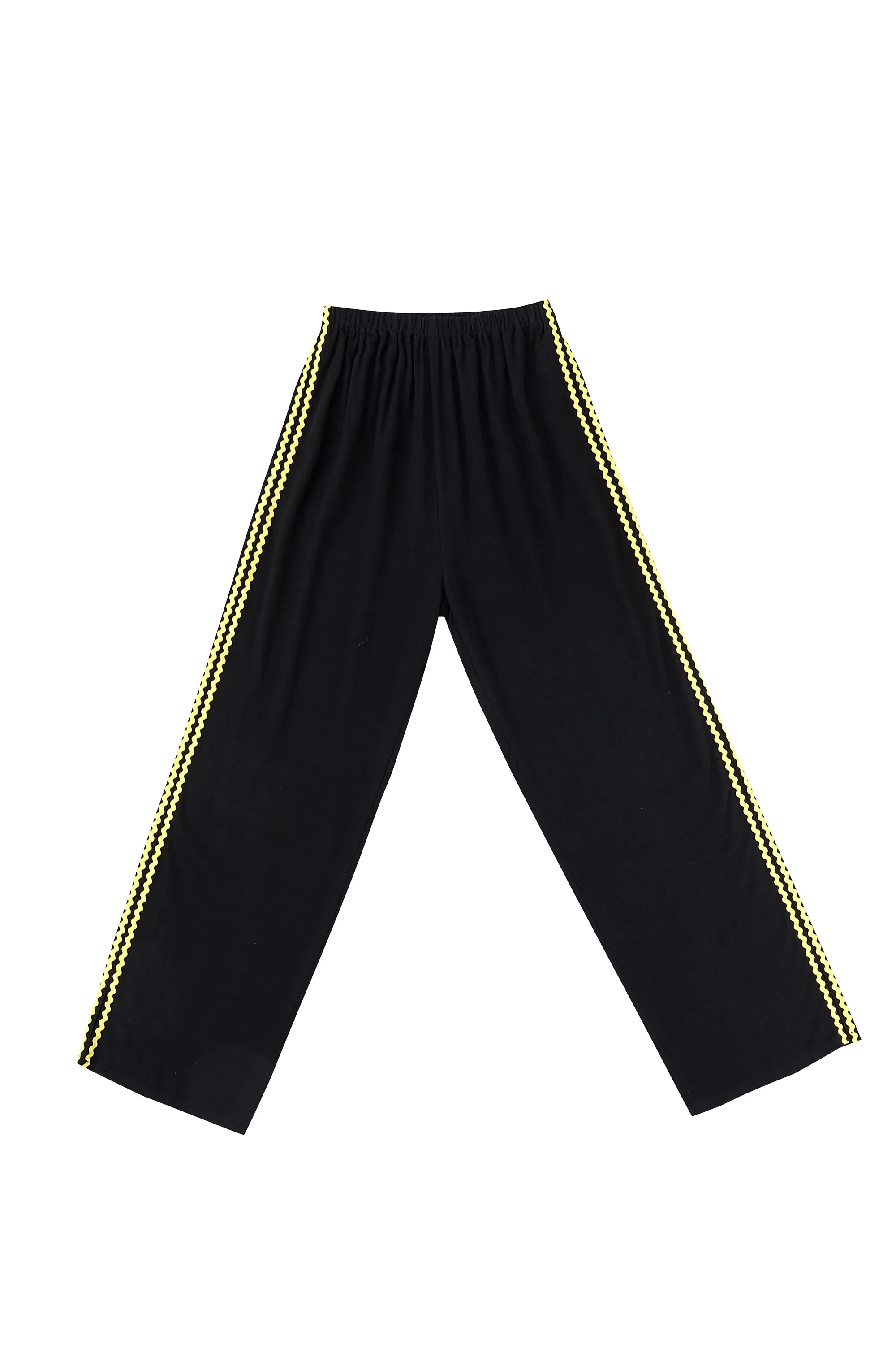 3 left - Lazy Pants Soft Linen Ric Rac Sporty Black/Yellow sold by Fashion Brand Company product image thumbnail 3