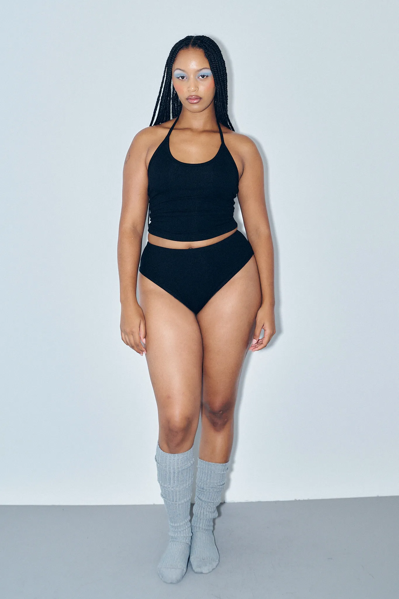 High Waist Underwear Tencel Rib Black sold by Fashion Brand Company product image thumbnail 2