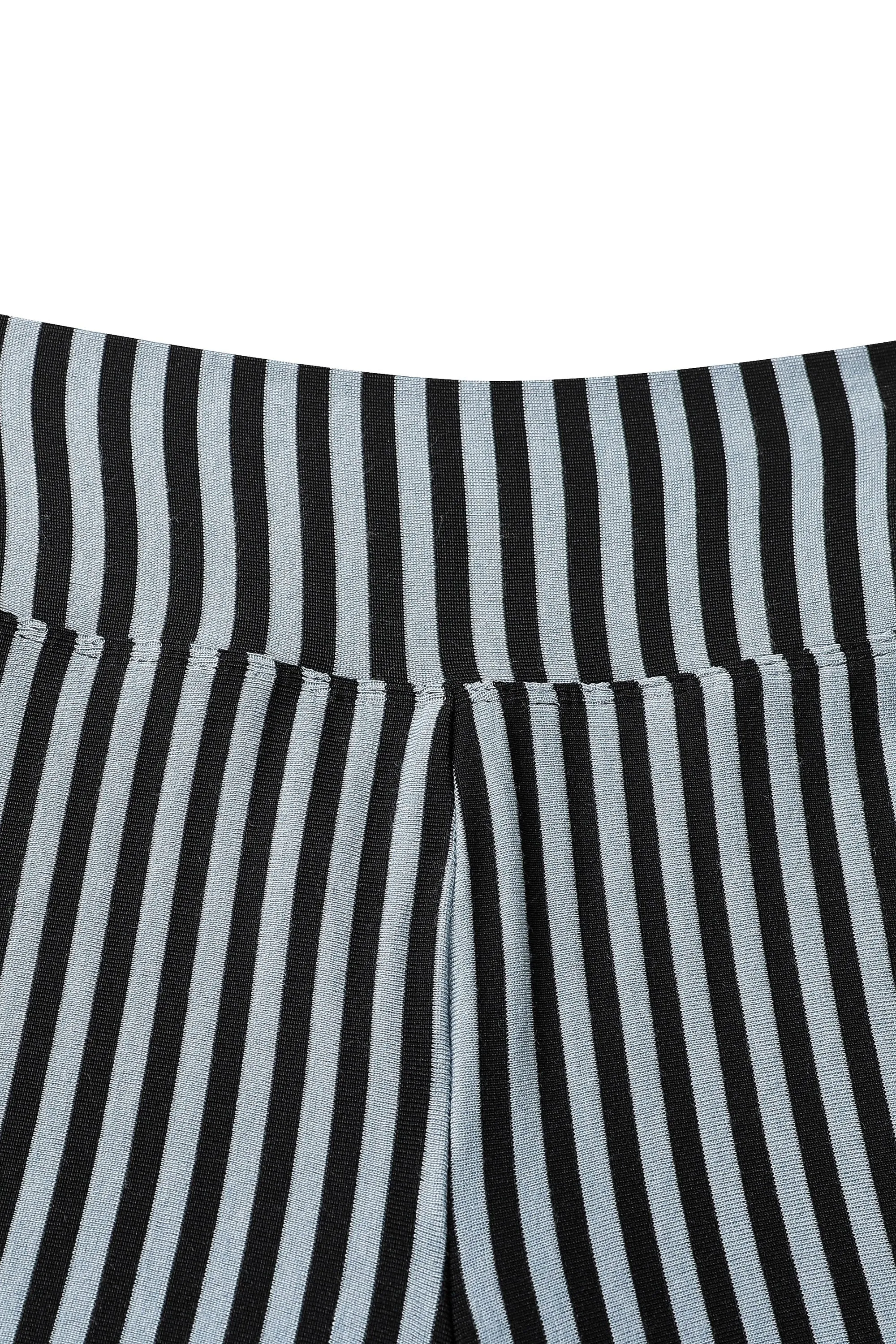 Striped Ruffle Shorts Blue Stripe sold by Fashion Brand Company product image thumbnail 3