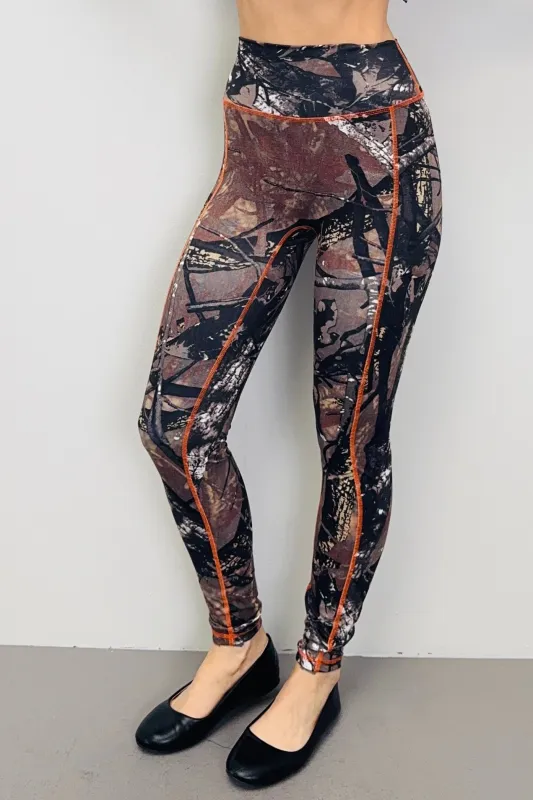 SAMPLE #528 - S Camo Seam Yoga Pants sold by Fashion Brand Company