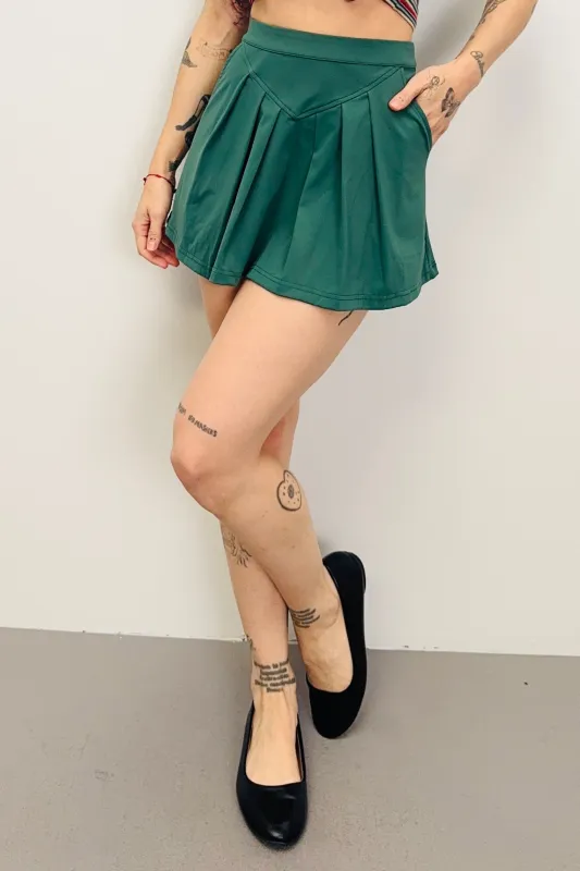 SAMPLE #478 - S Green Tennis Skirt sold by Fashion Brand Company