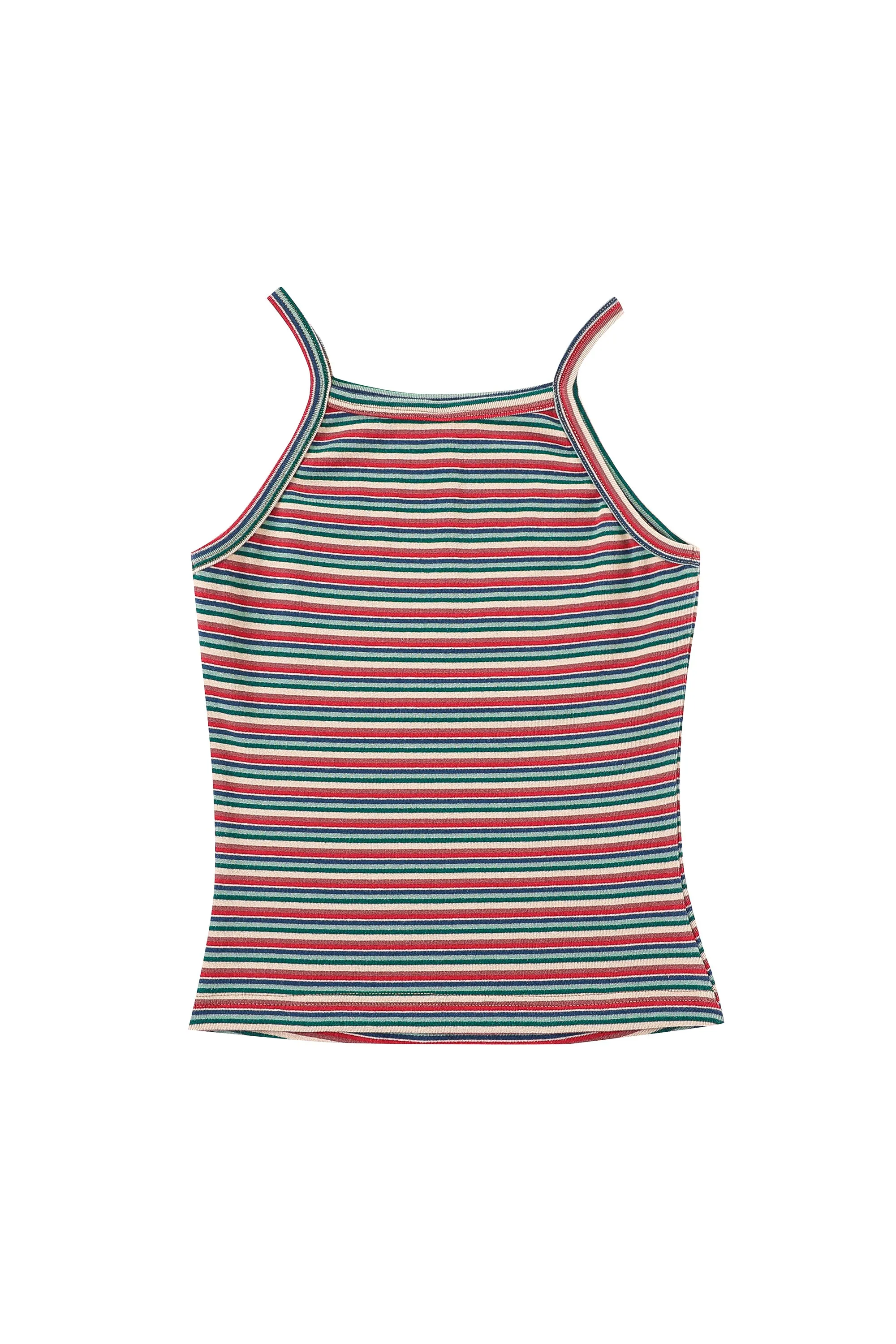 1 left - Camp Tank Red Stripe Cotton sold by Fashion Brand Company product image thumbnail 2