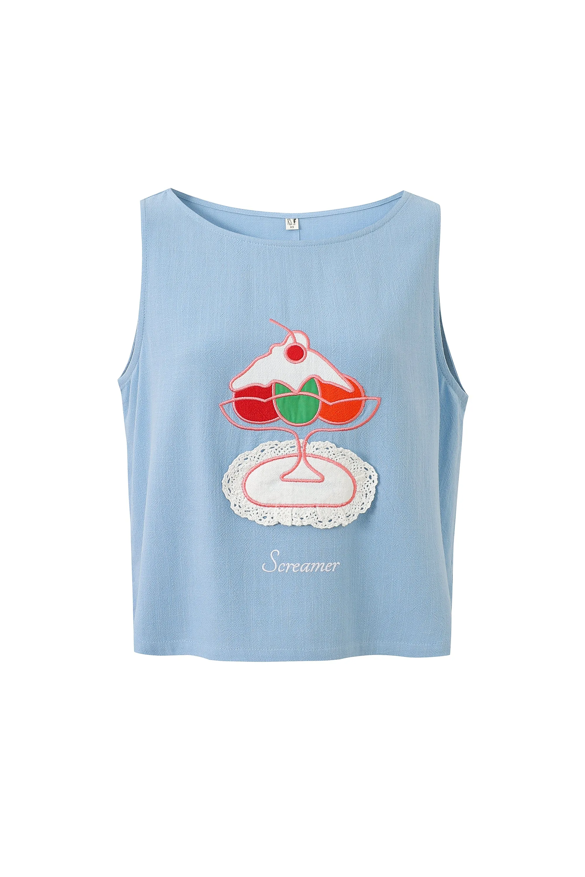 Screamer Soft Linen Shift Tank sold by Fashion Brand Company product image thumbnail 2