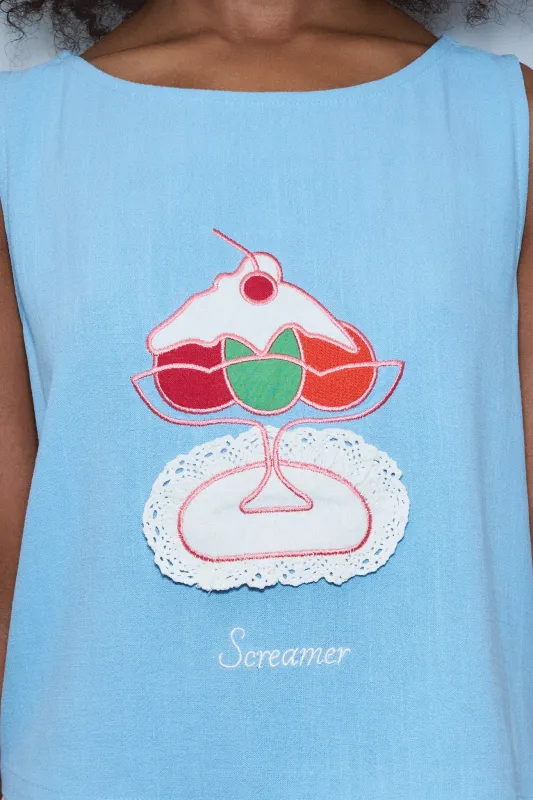 Screamer Soft Linen Shift Tank sold by Fashion Brand Company