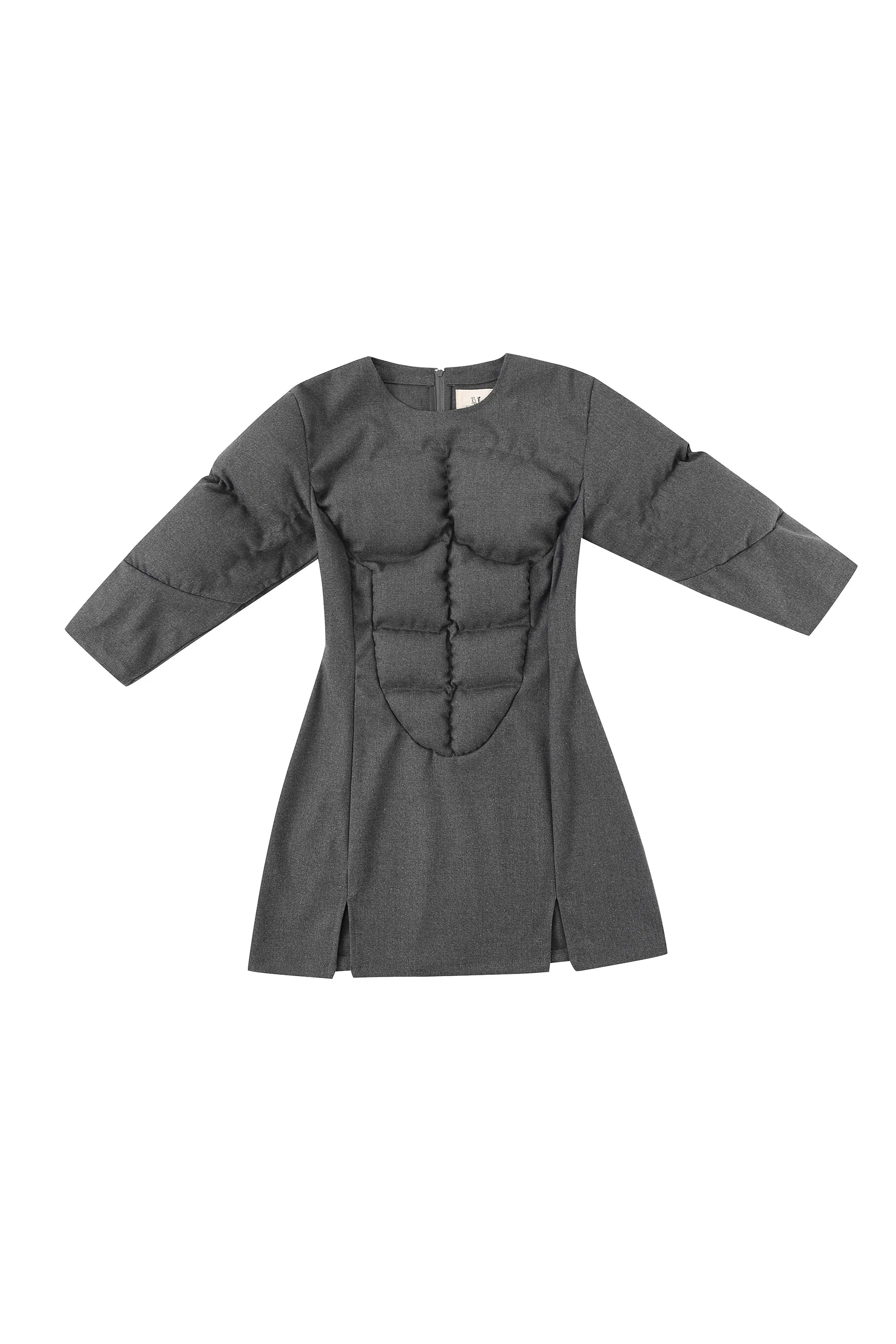 1 left - Business Muscle Mini Dress Gray 2.0 sold by Fashion Brand Company product image thumbnail 2