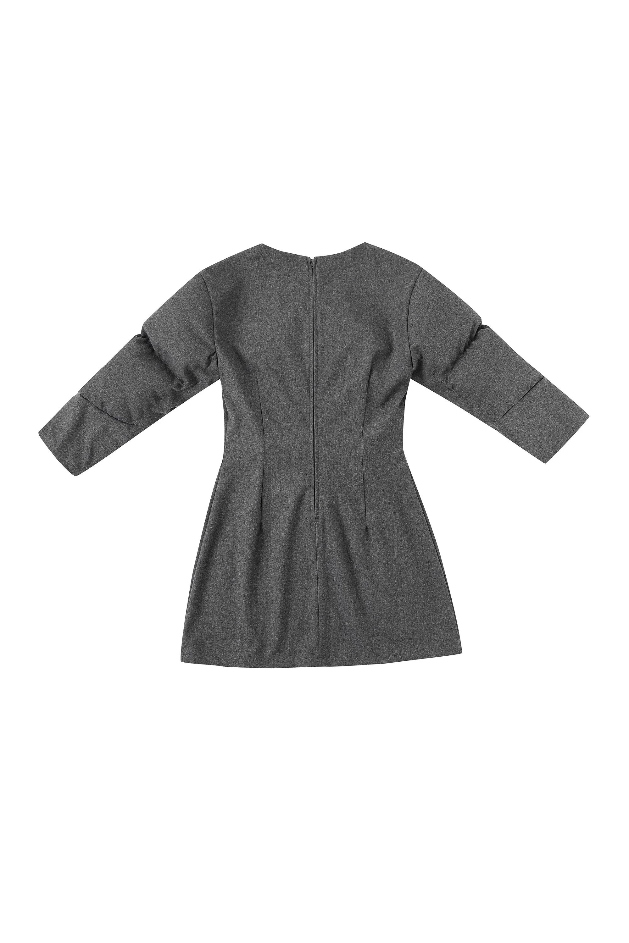 1 left - Business Muscle Mini Dress Gray 2.0 sold by Fashion Brand Company product image thumbnail 4