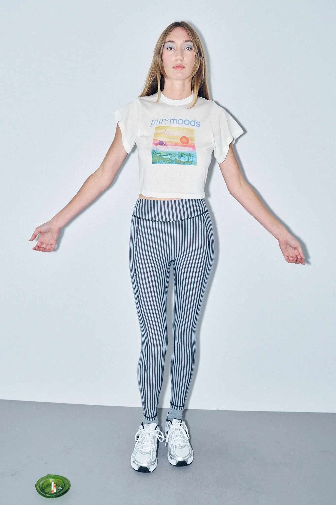 Surf Stripe Leggings Black/Blue sold by Fashion Brand Company product image thumbnail 5