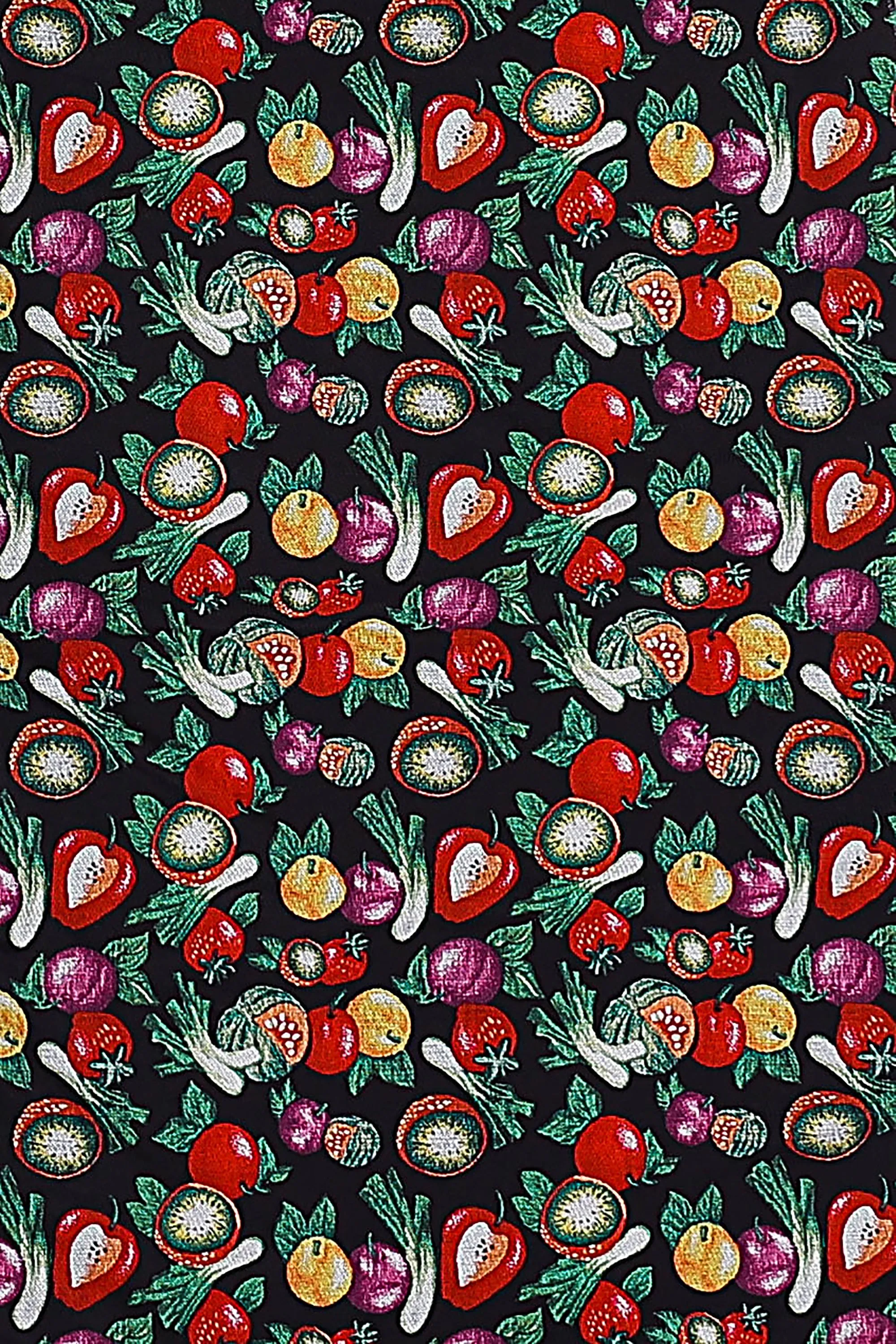 Mesh Maxi Satin Collar Clown Dress Vegetable Medley sold by Fashion Brand Company product image thumbnail 4