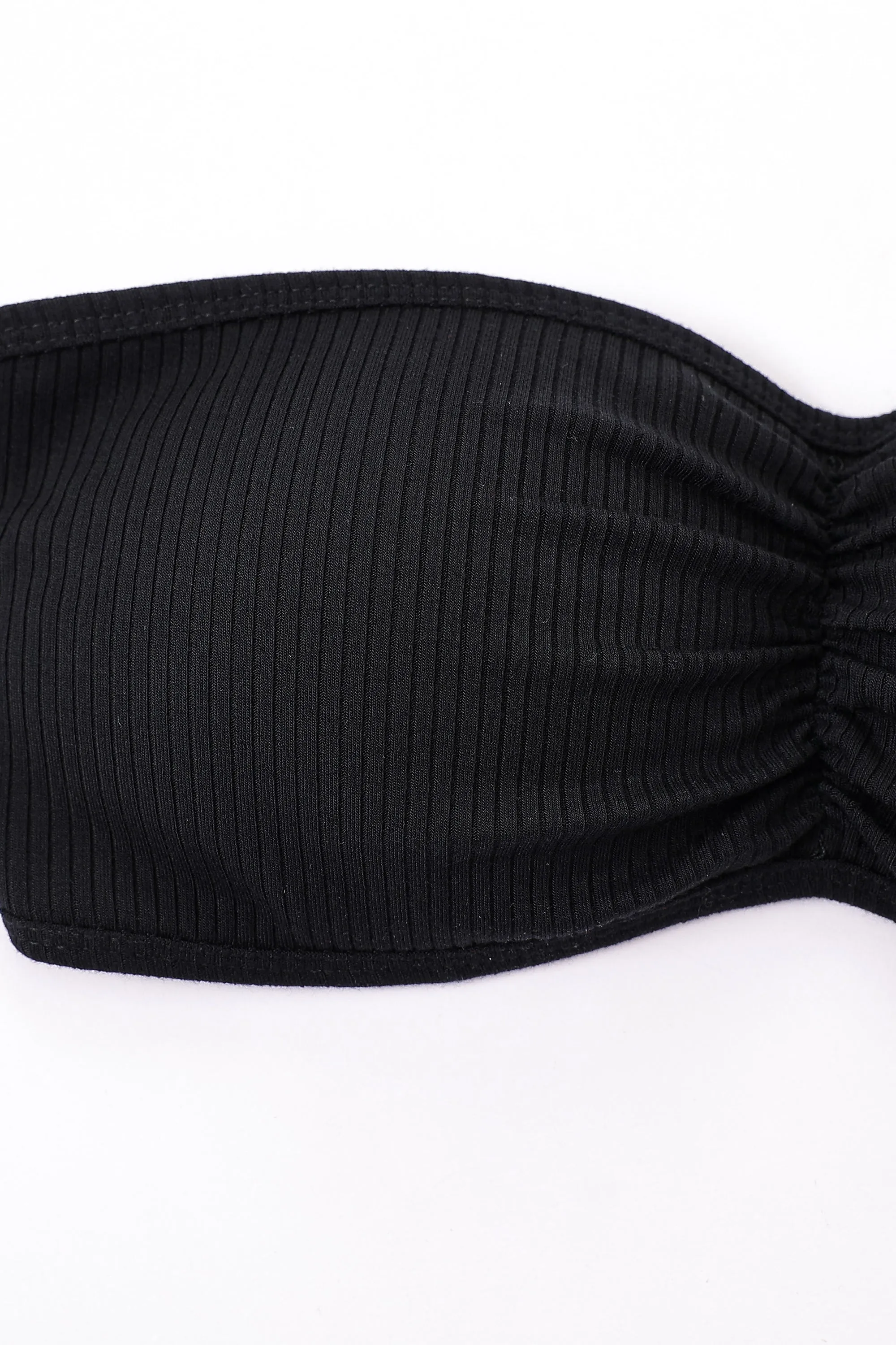 Tencel Rib Scrunch Tube Bra sold by Fashion Brand Company product image thumbnail 3