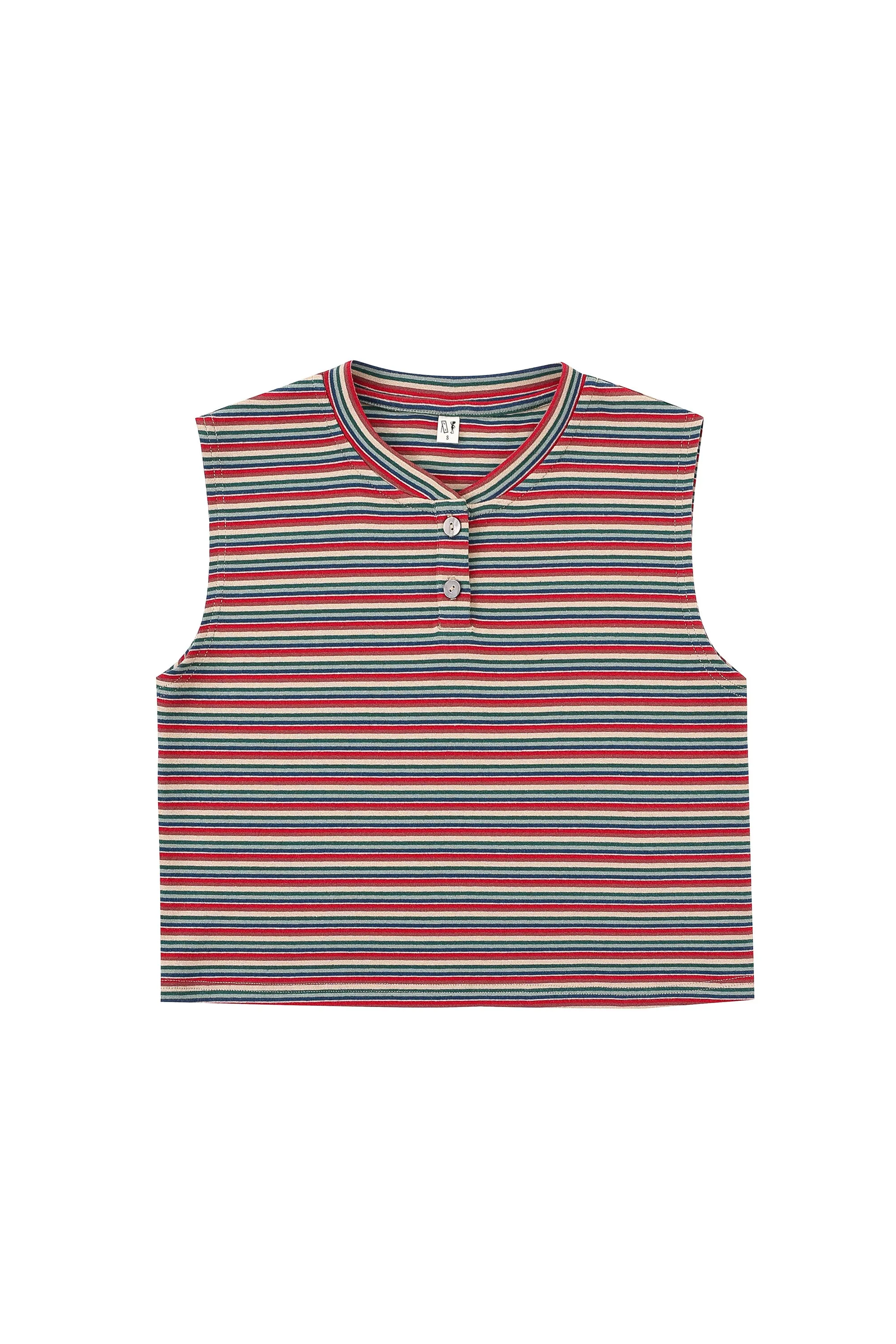 1 keft- Red Stripe Crop Tank sold by Fashion Brand Company product image thumbnail 2