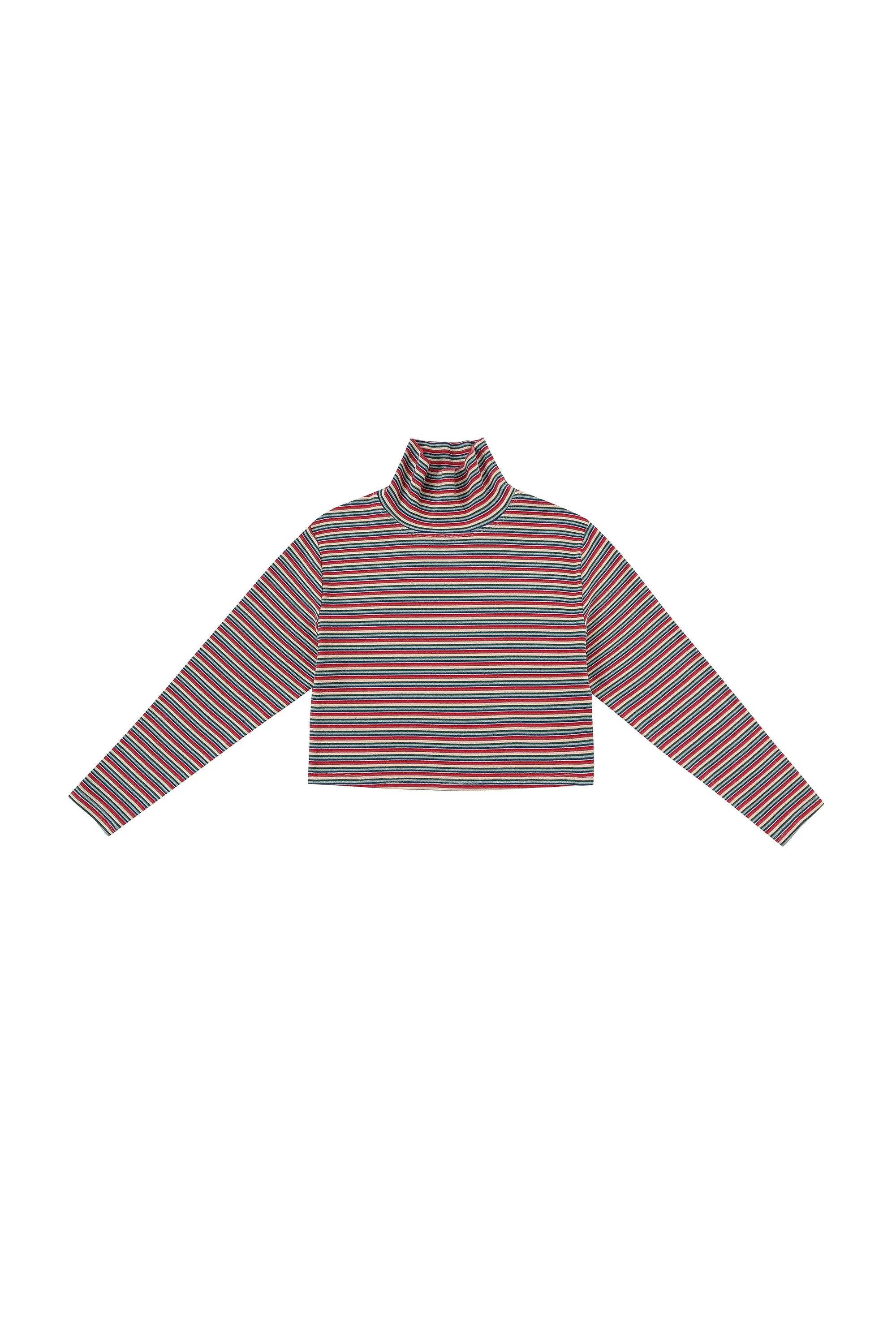 Red Stripe Turtleneck sold by Fashion Brand Company product image thumbnail 2