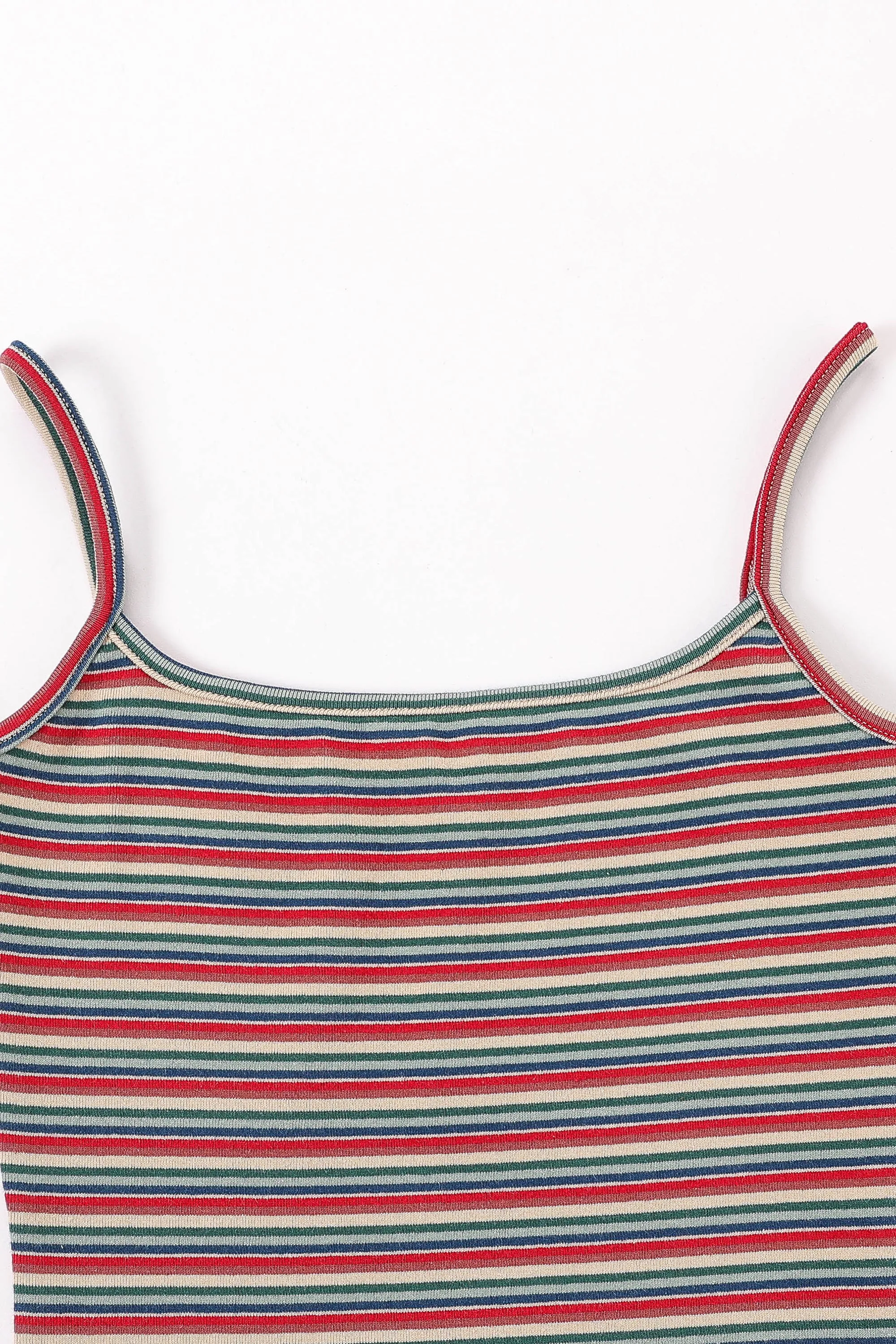 Red Stripe Cotton Cami sold by Fashion Brand Company product image thumbnail 2