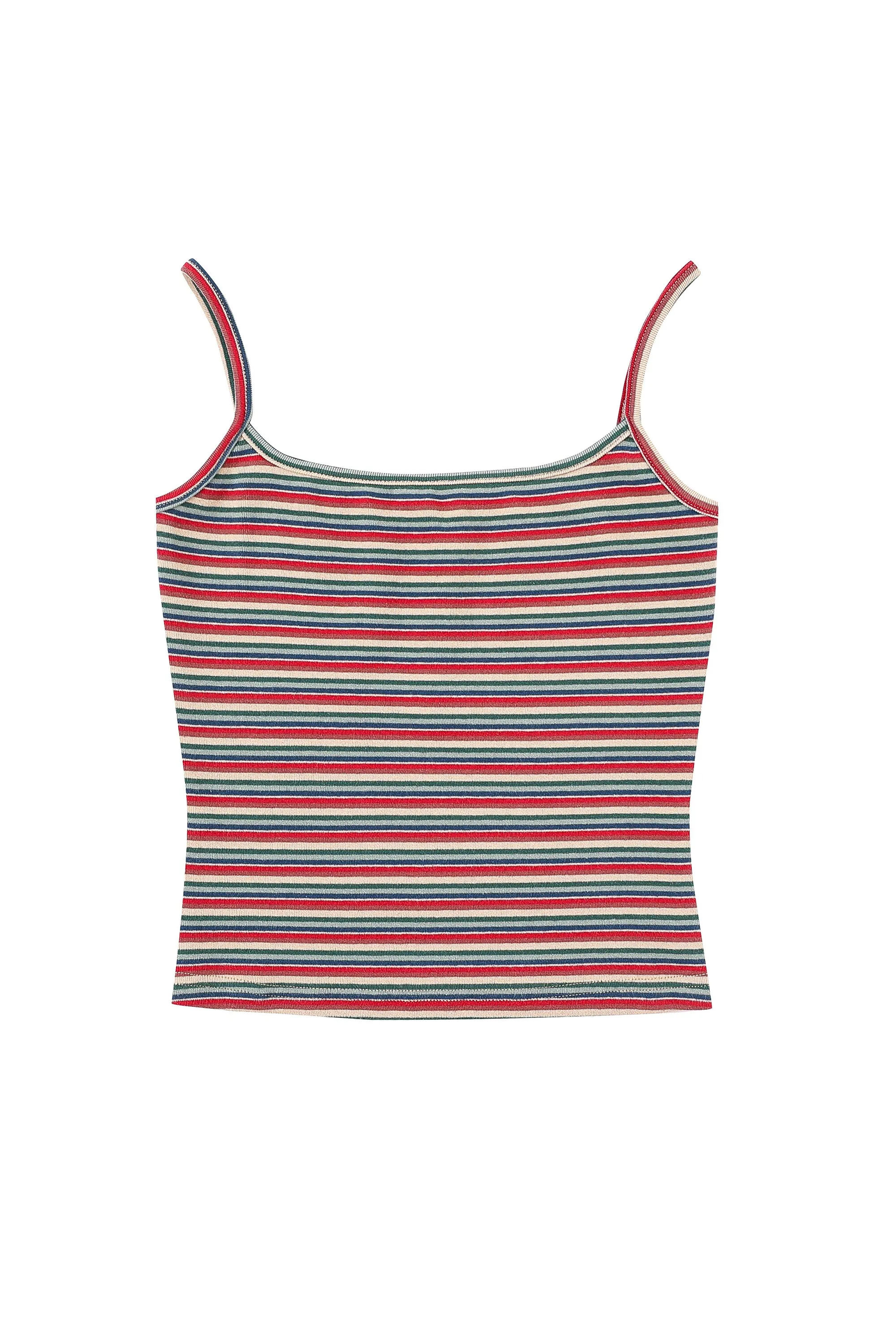 Red Stripe Cotton Cami sold by Fashion Brand Company