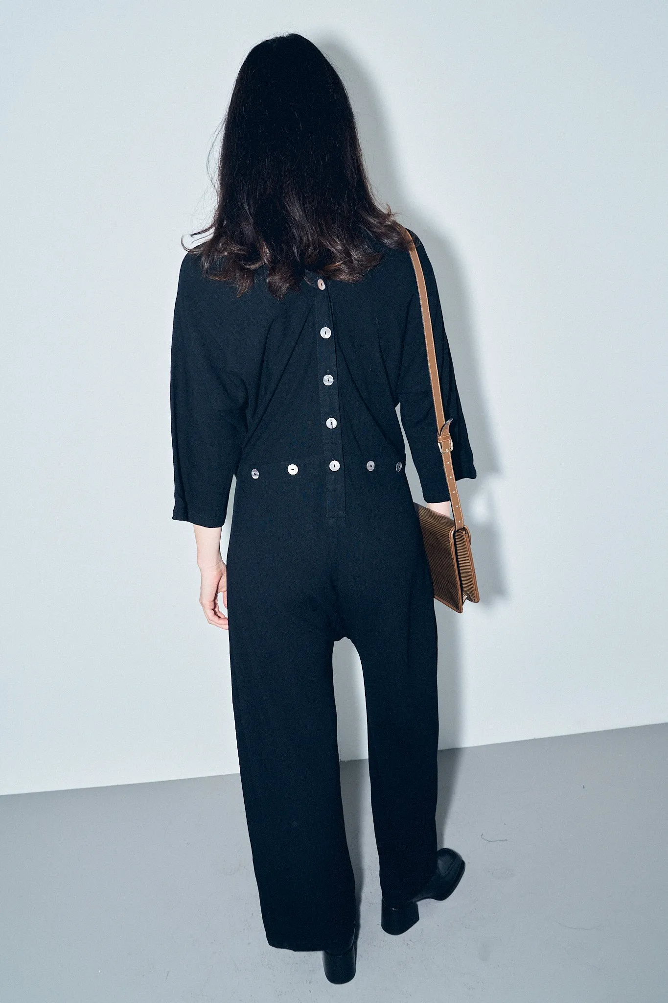 Jumpsuit of the Future Soft Linen Black sold by Fashion Brand Company product image thumbnail 2